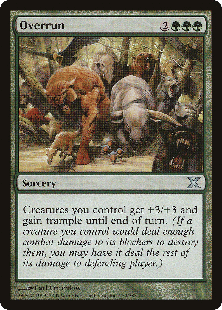 Overrun — Tenth Edition — Magic: The Gathering