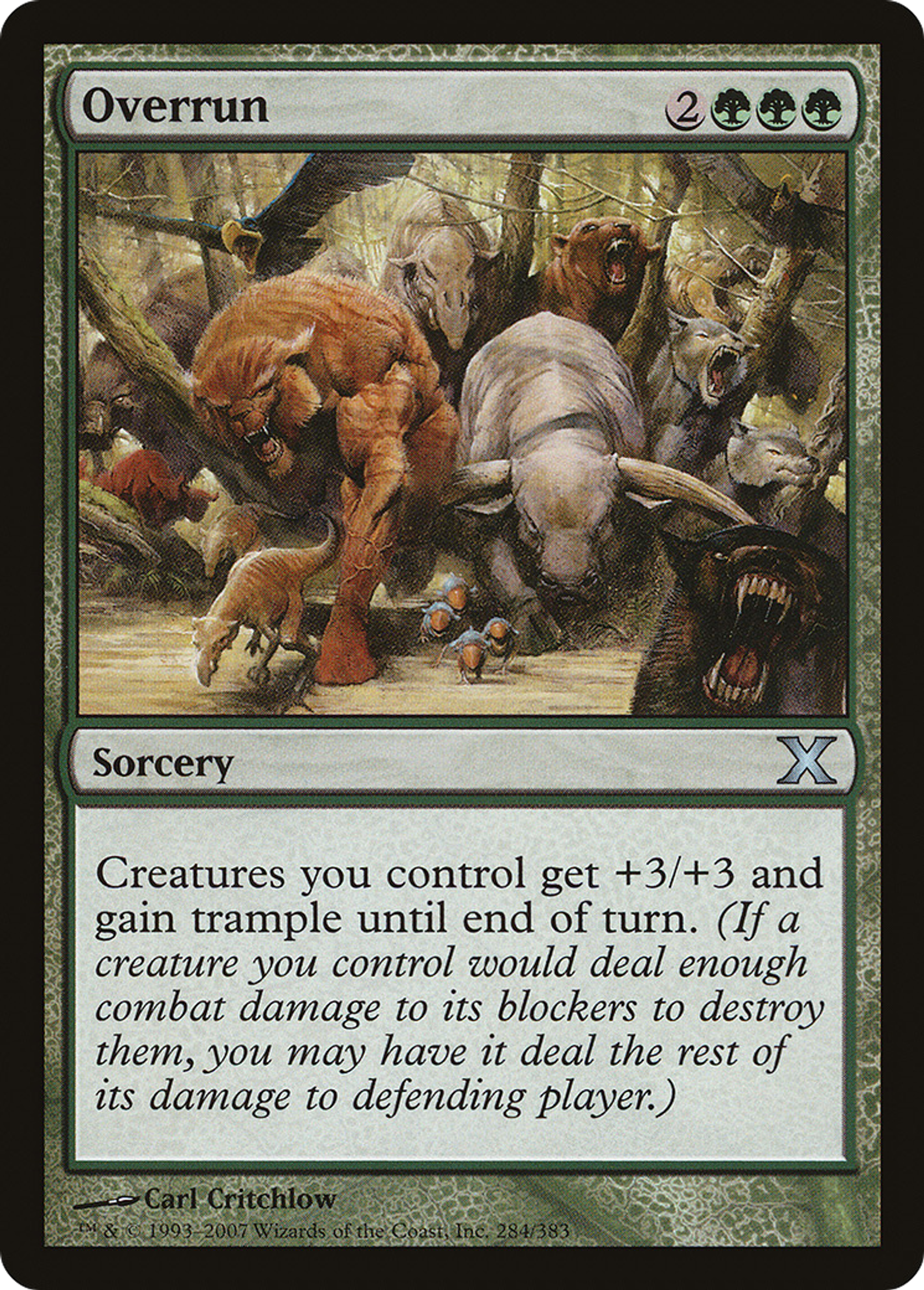 Overrun — Tenth Edition — Magic: The Gathering