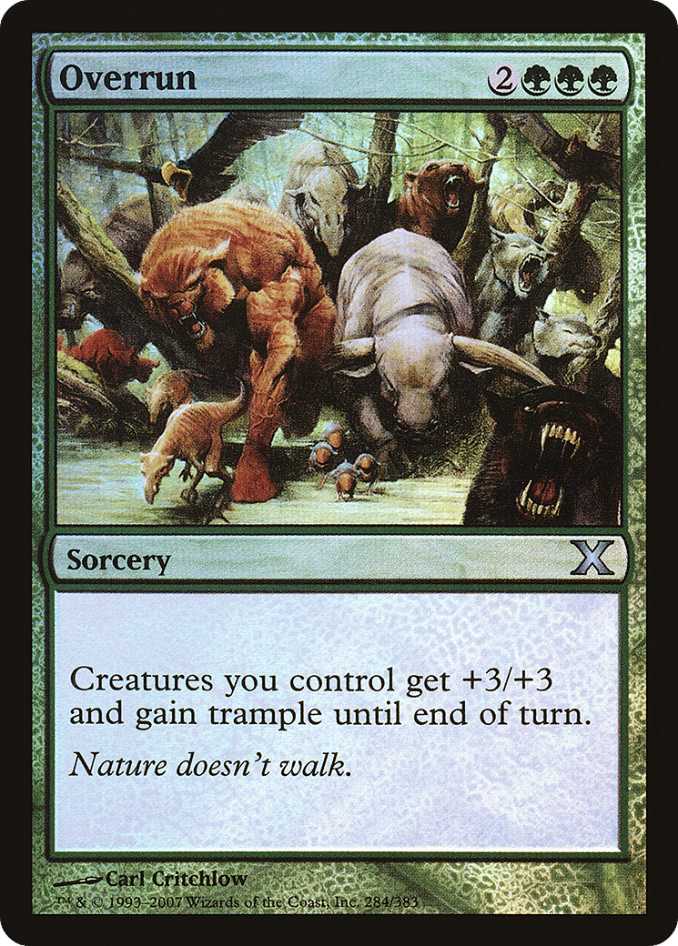 Overrun — Tenth Edition — Magic: The Gathering