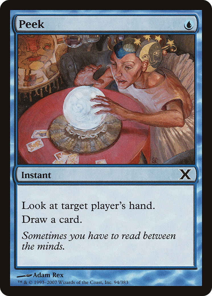 Peek — Tenth Edition — Magic: The Gathering