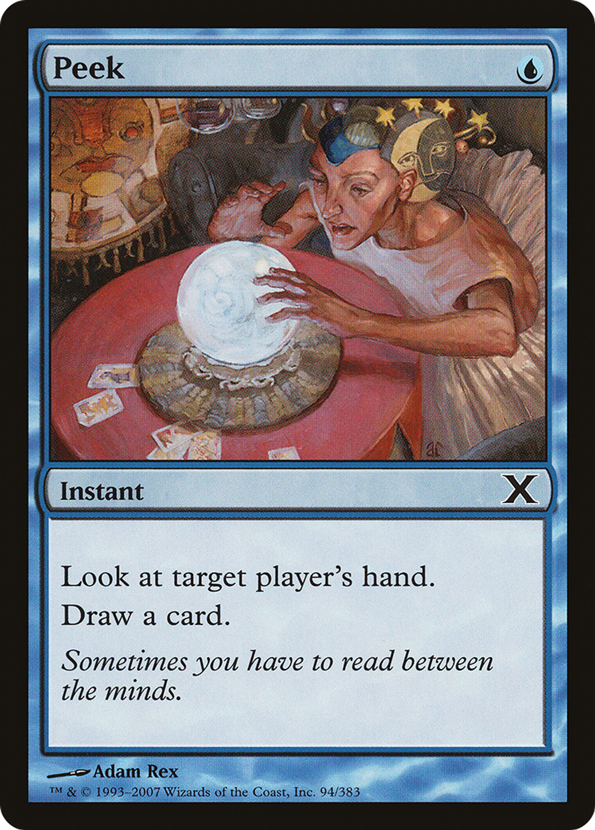 Peek — Tenth Edition — Magic: The Gathering