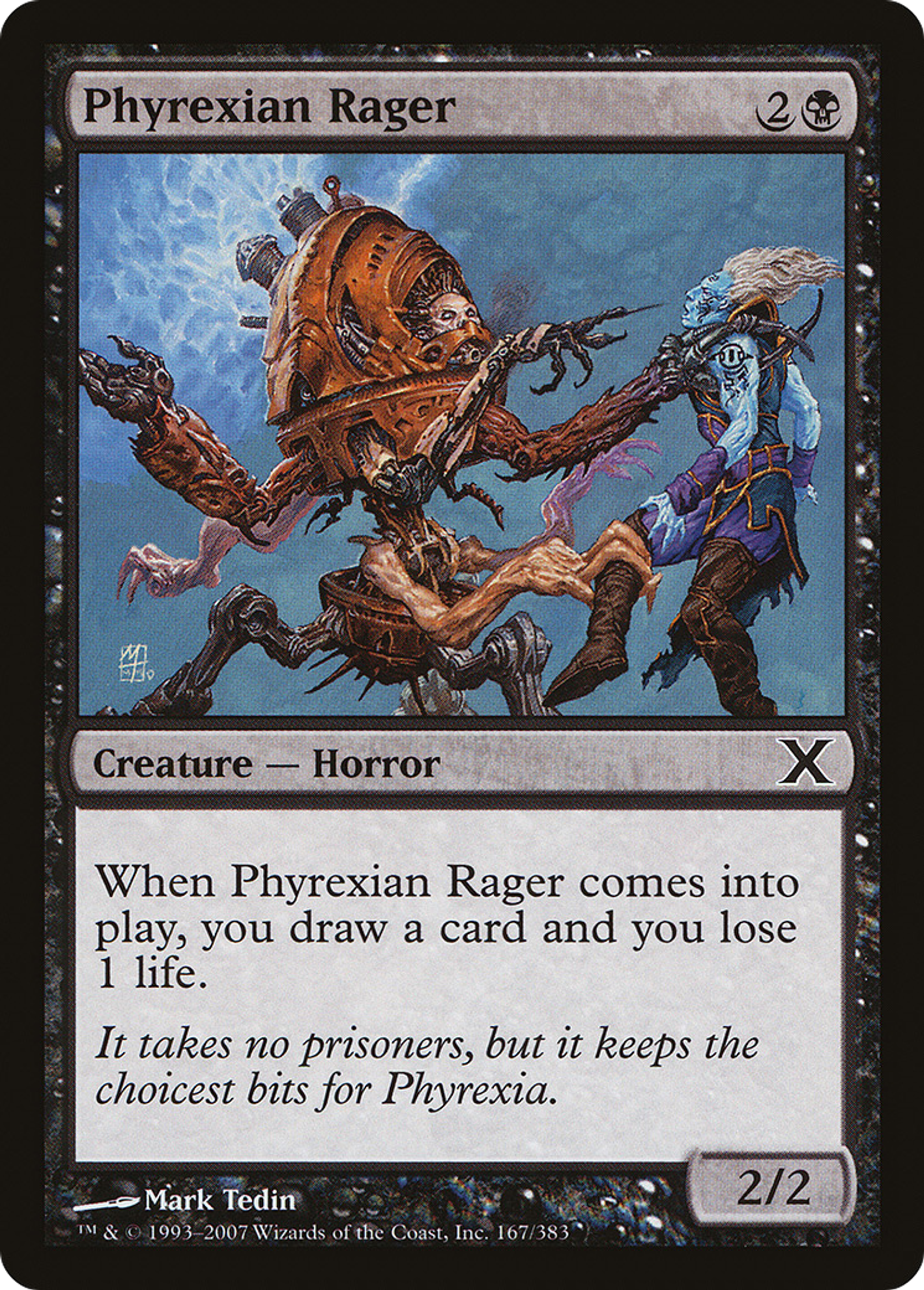 Phyrexian Rager — Tenth Edition — Magic: The Gathering