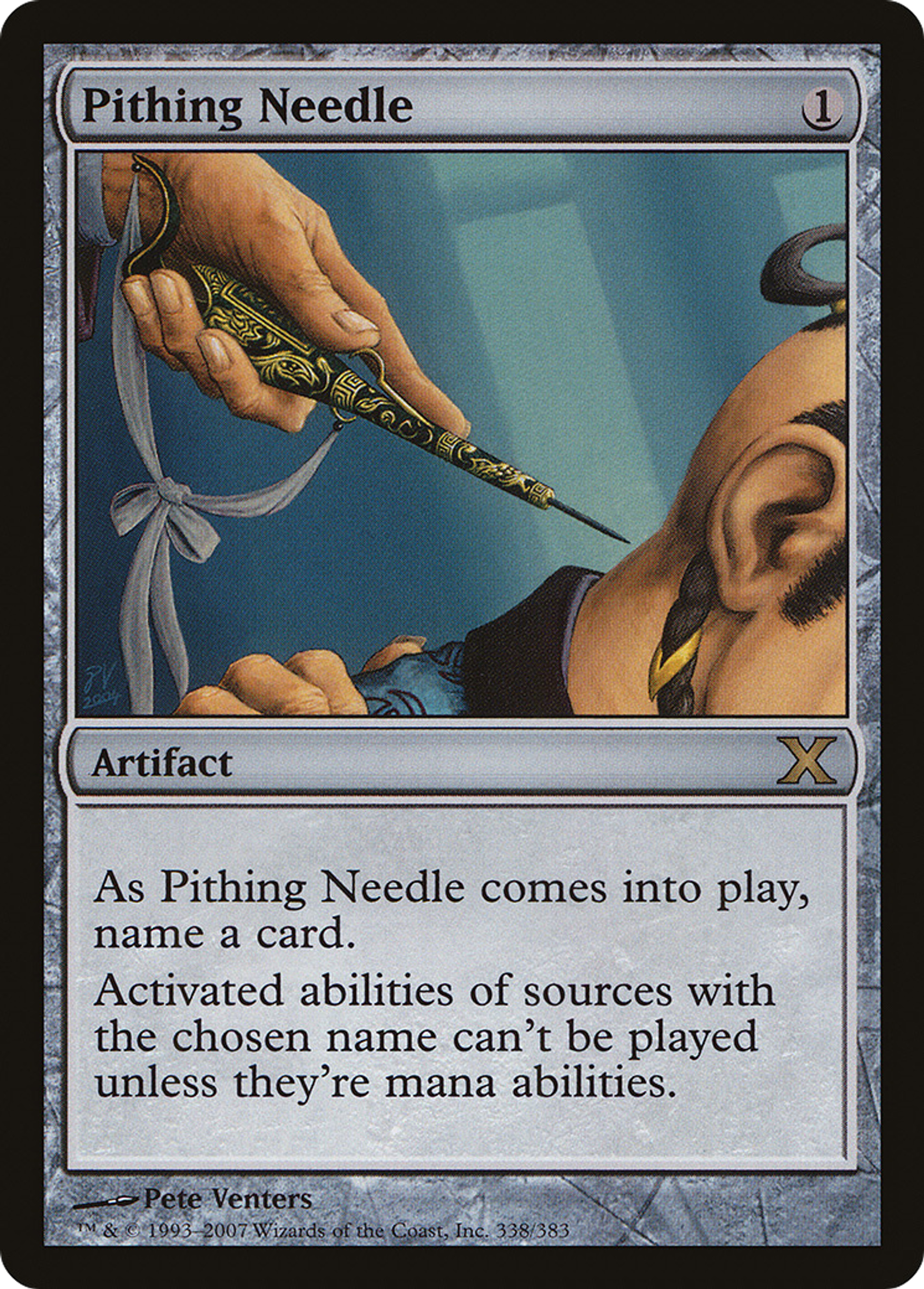 Pithing Needle — Tenth Edition — Magic: The Gathering