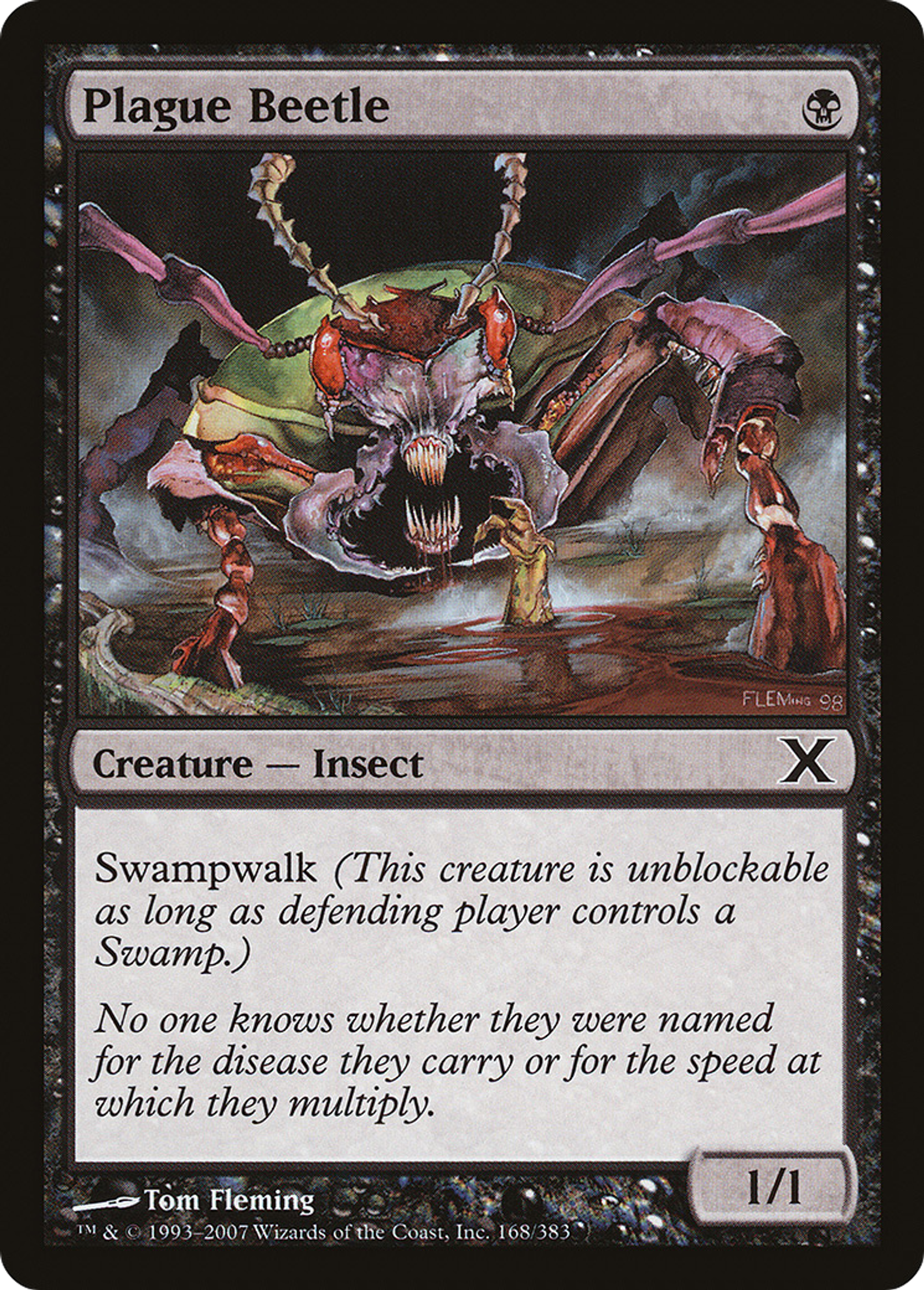 Plague Beetle — Tenth Edition — Magic: The Gathering