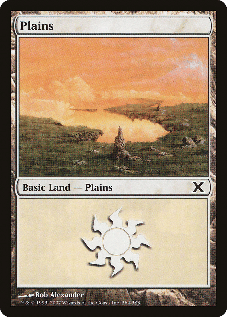 Plains — Tenth Edition — Magic: The Gathering
