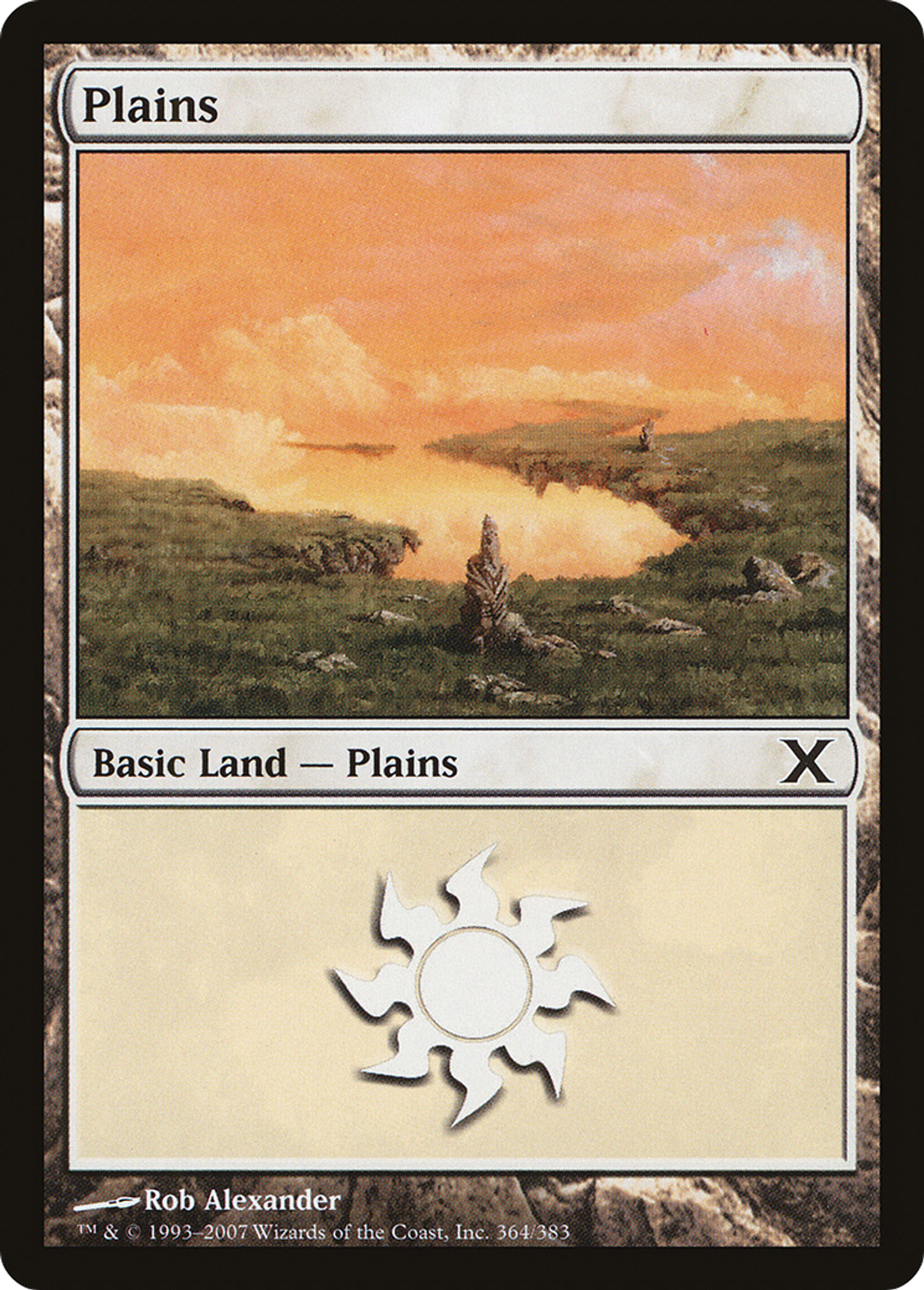 Plains — Tenth Edition — Magic: The Gathering