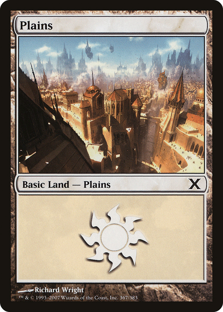 Plains — Tenth Edition — Magic: The Gathering