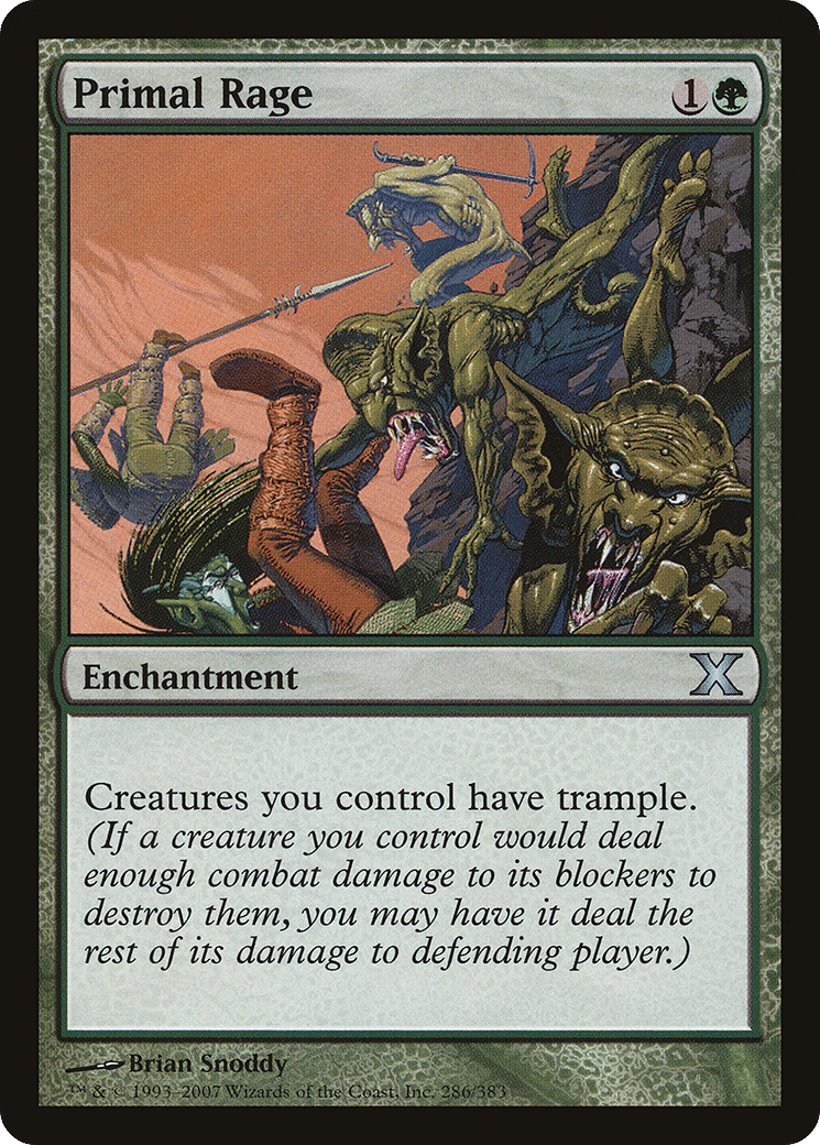 Primal Rage — Tenth Edition — Magic: The Gathering