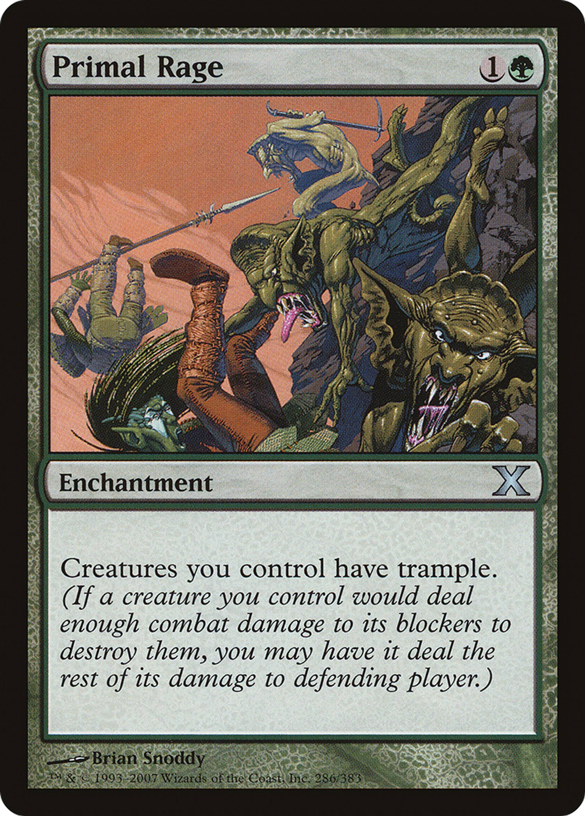 Primal Rage — Tenth Edition — Magic: The Gathering