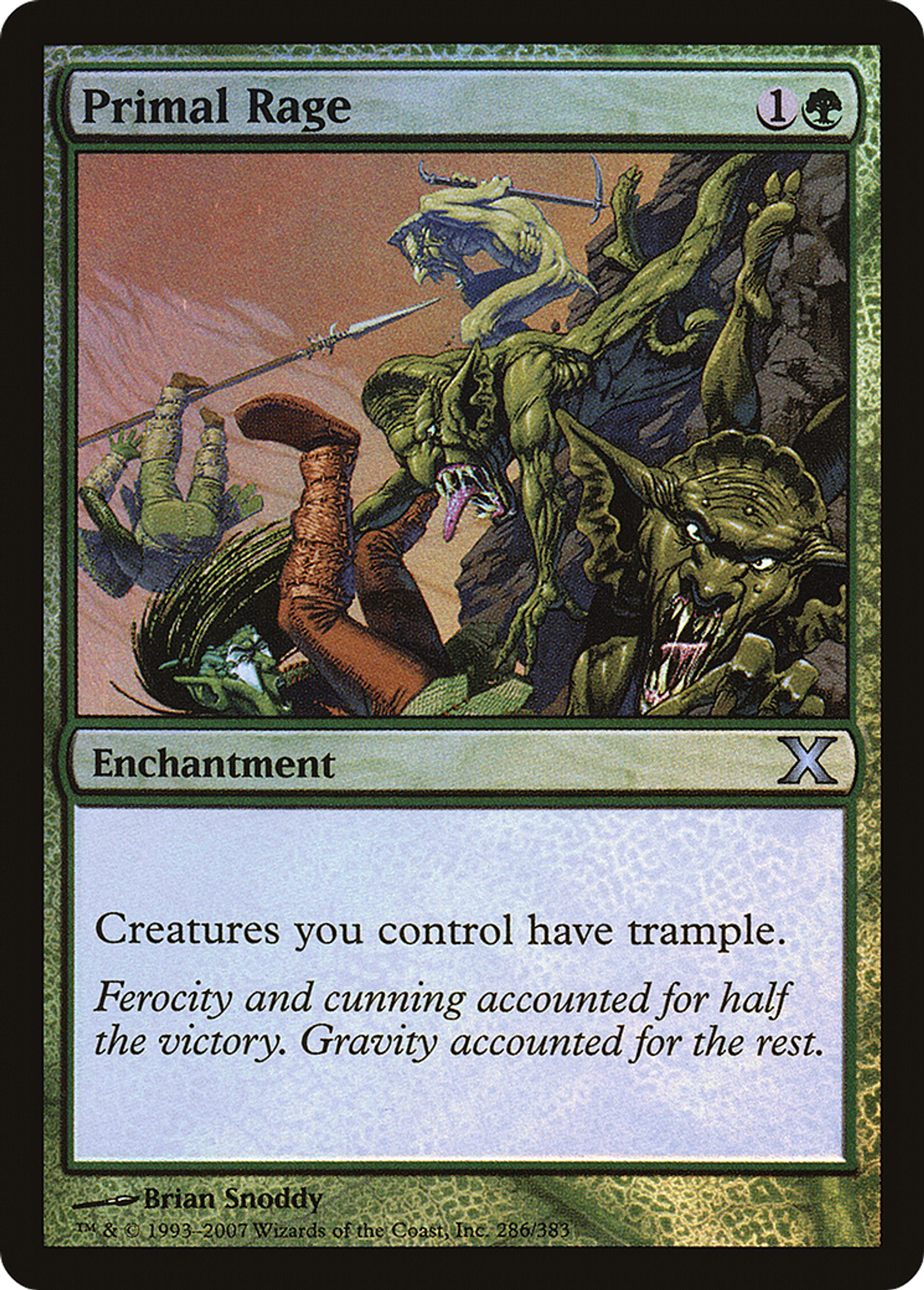 Primal Rage — Tenth Edition — Magic: The Gathering
