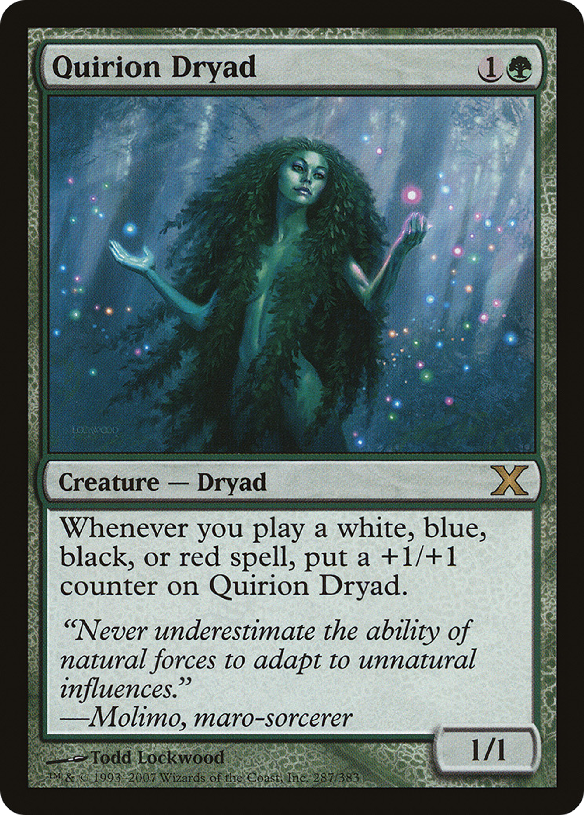 Quirion Dryad — Tenth Edition — Magic: The Gathering