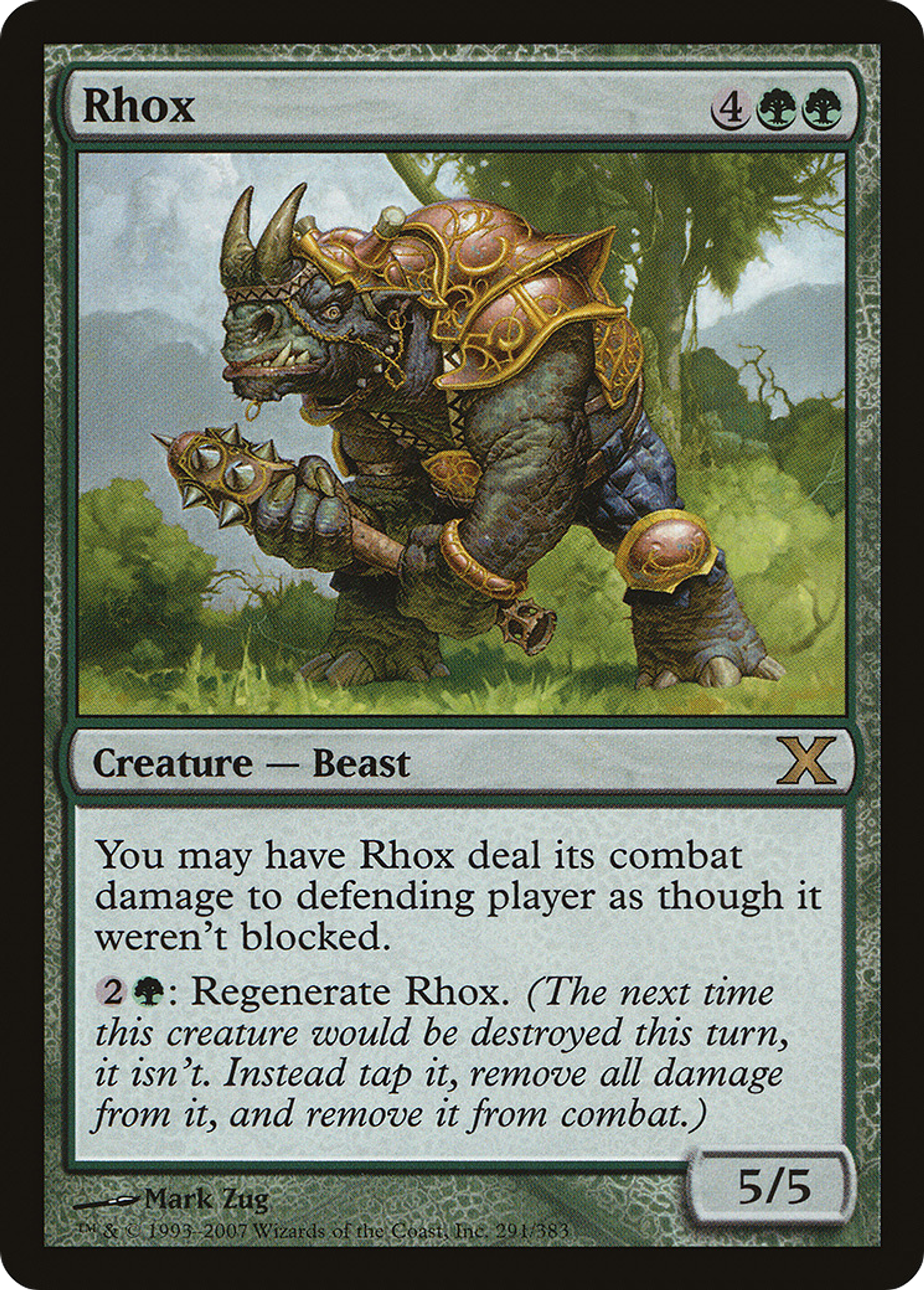 Rhox — Tenth Edition — Magic: The Gathering
