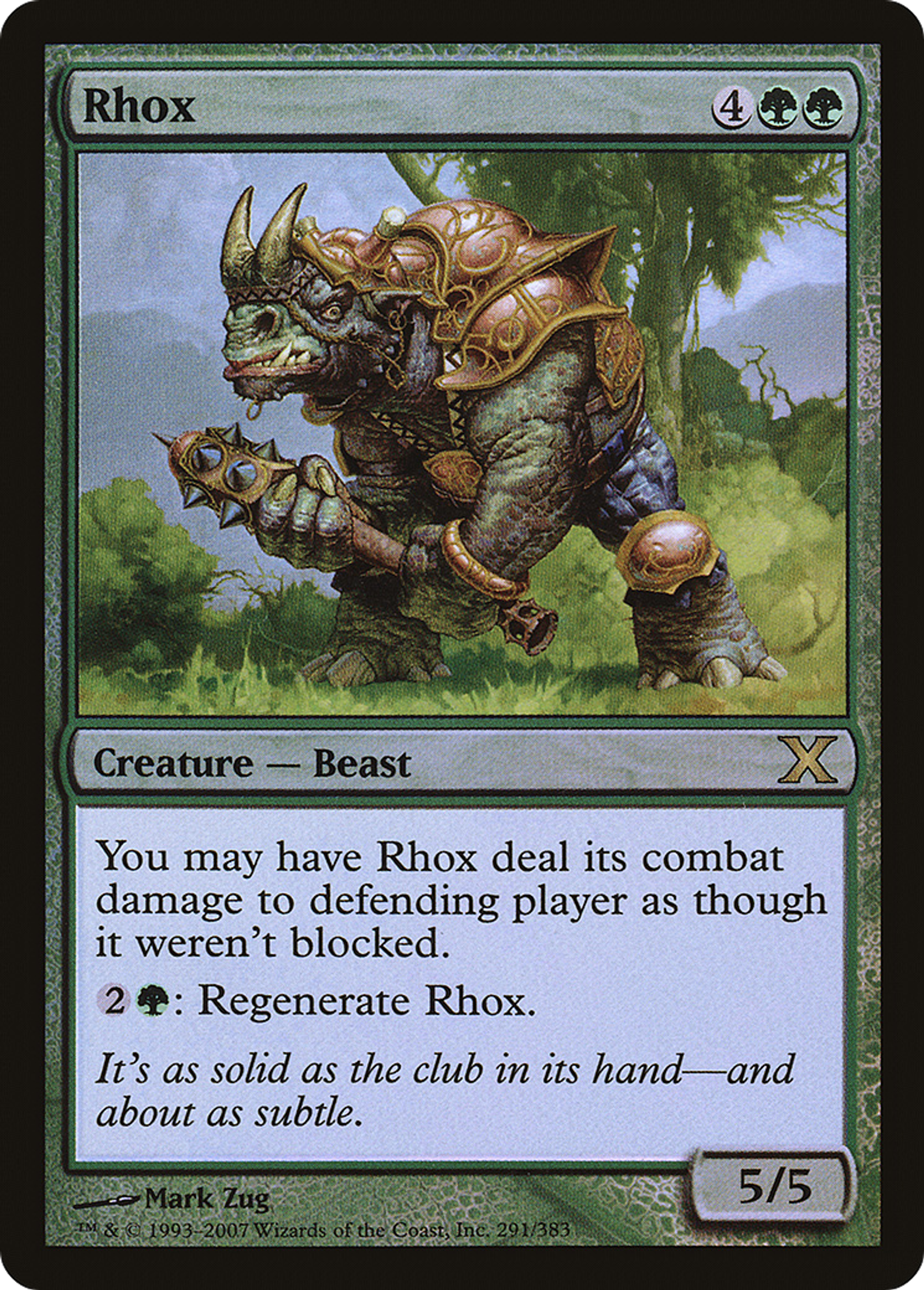 Rhox — Tenth Edition — Magic: The Gathering