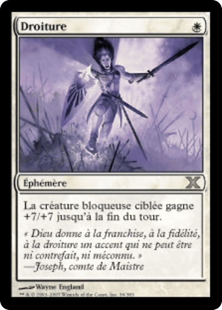 Droiture — Tenth Edition — Magic: The Gathering