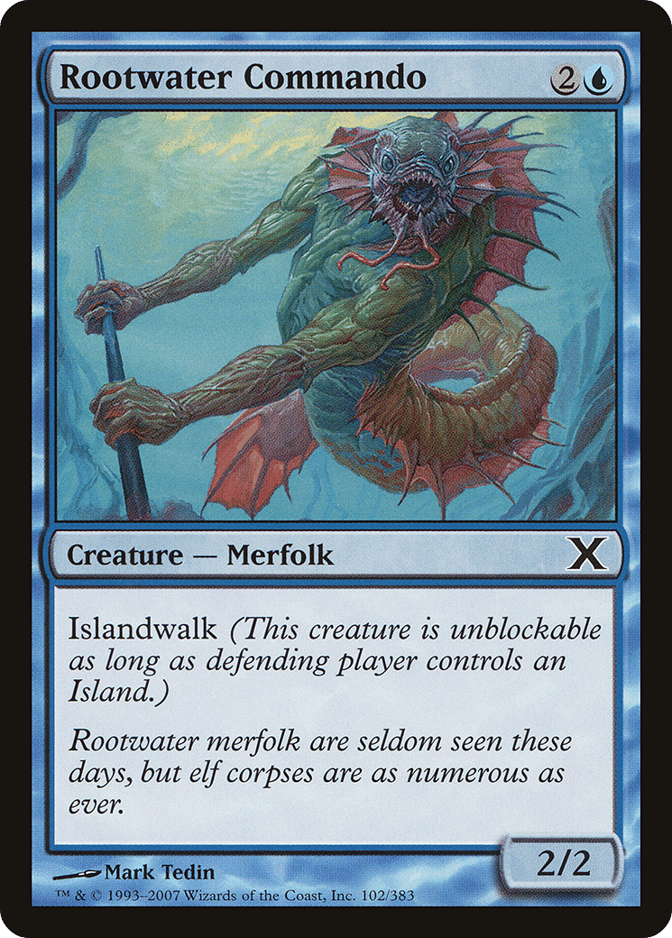Rootwater Commando — Tenth Edition — Magic: The Gathering