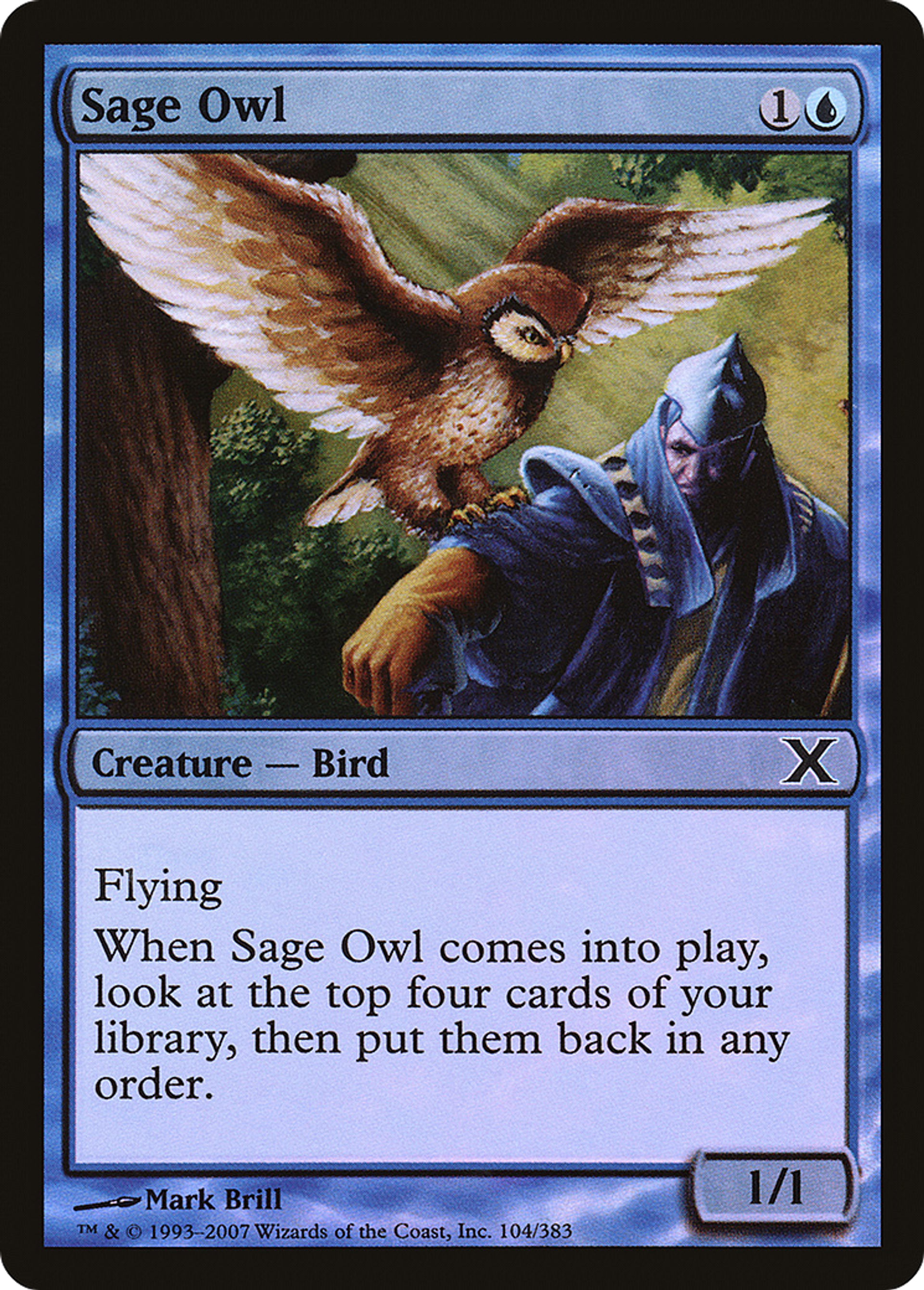 Sage Owl — Tenth Edition — Magic: The Gathering