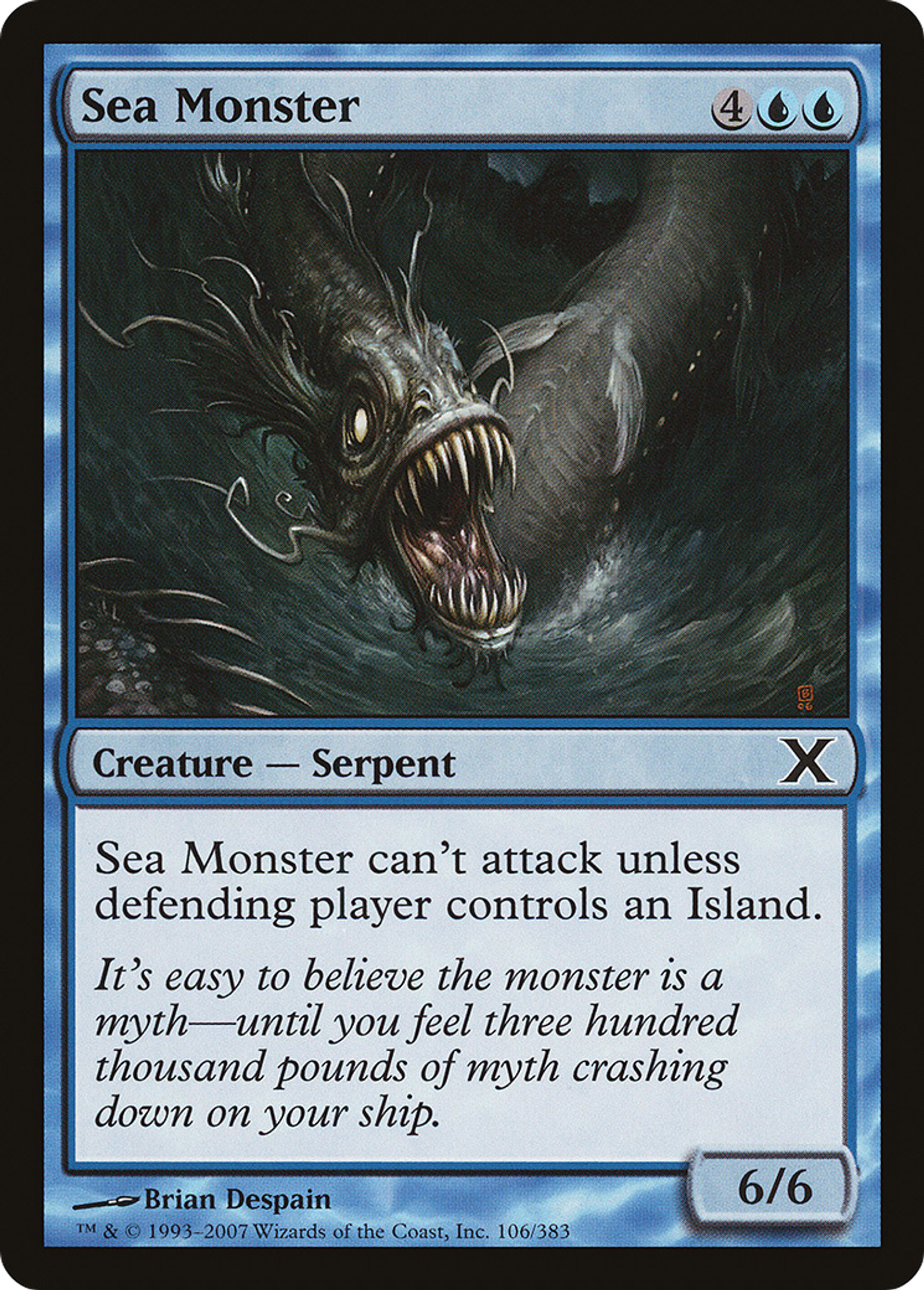 Sea Monster — Tenth Edition — Magic: The Gathering