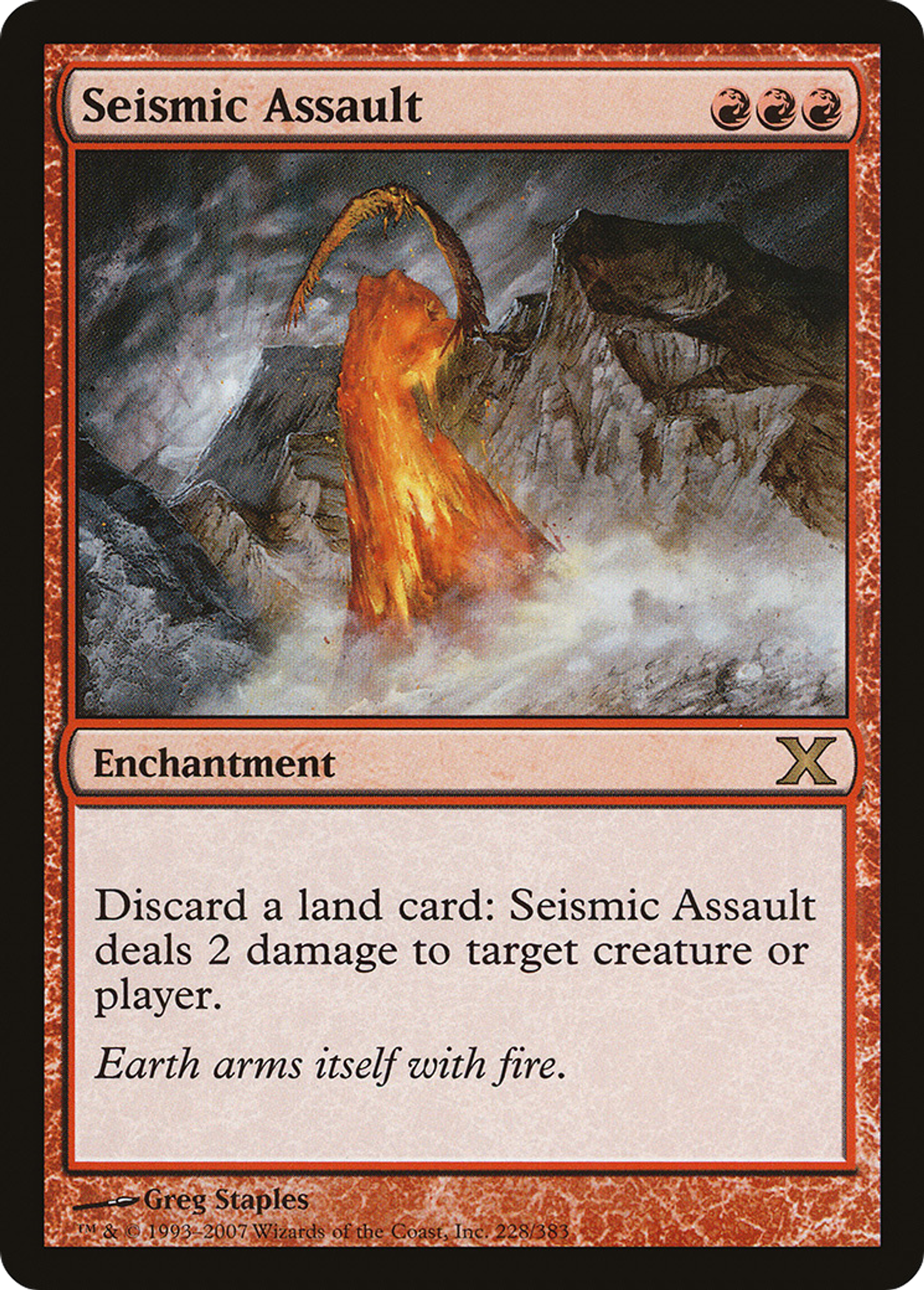 Seismic Assault — Tenth Edition — Magic: The Gathering