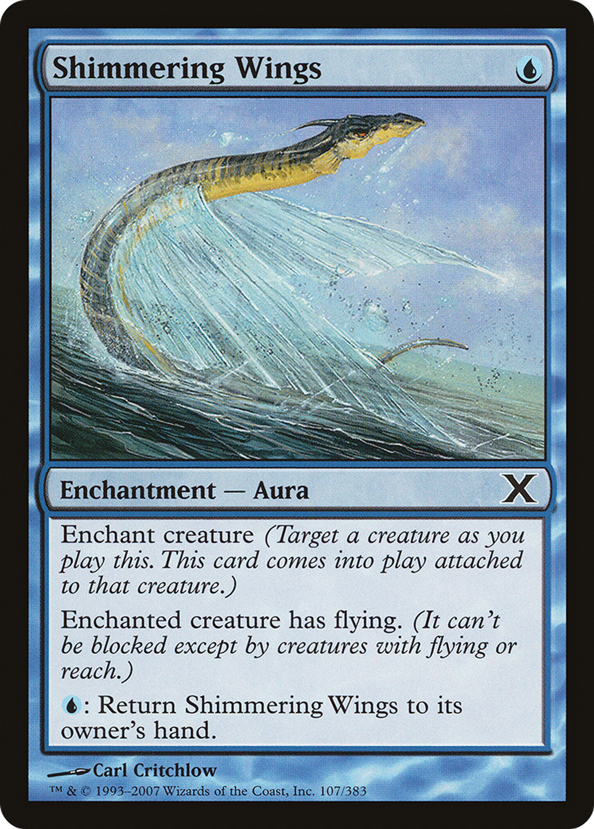 Shimmering Wings — Tenth Edition — Magic: The Gathering
