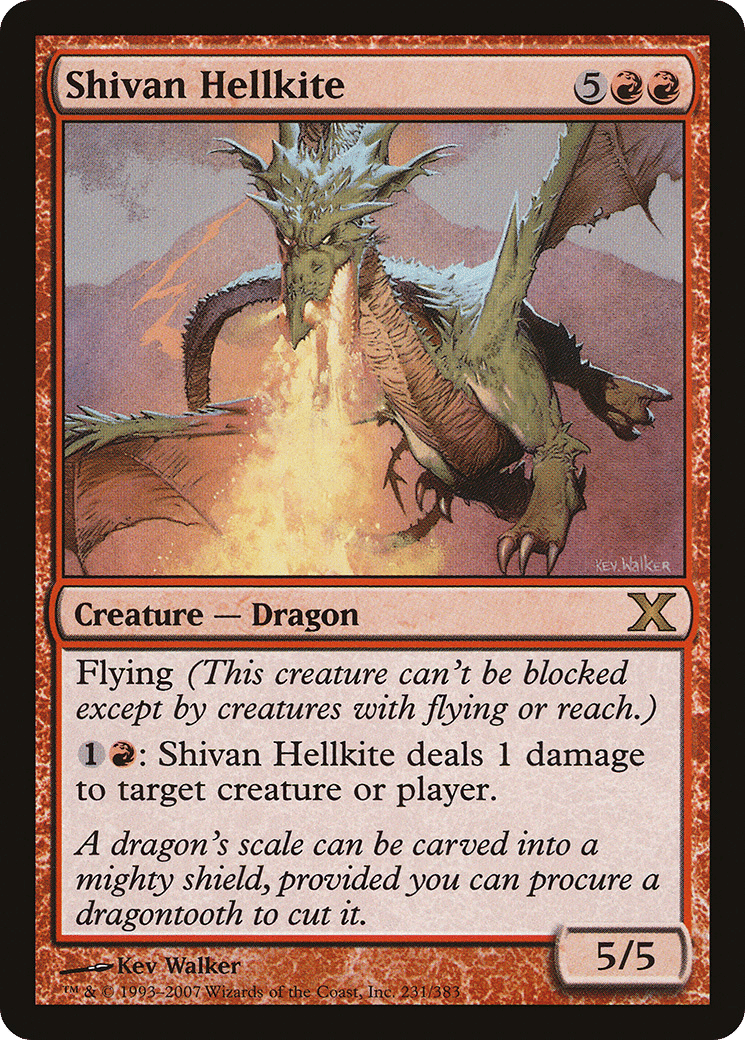 Shivan Hellkite — Tenth Edition — Magic: The Gathering