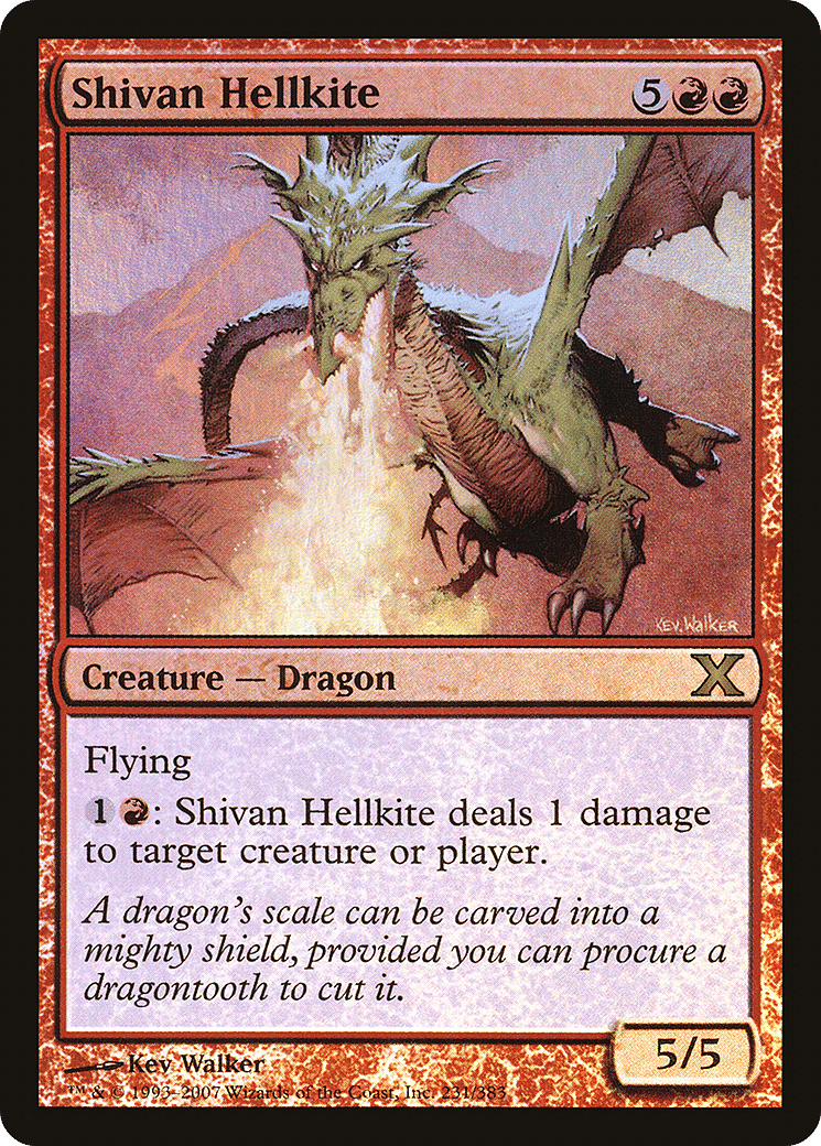Shivan Hellkite — Tenth Edition — Magic: The Gathering