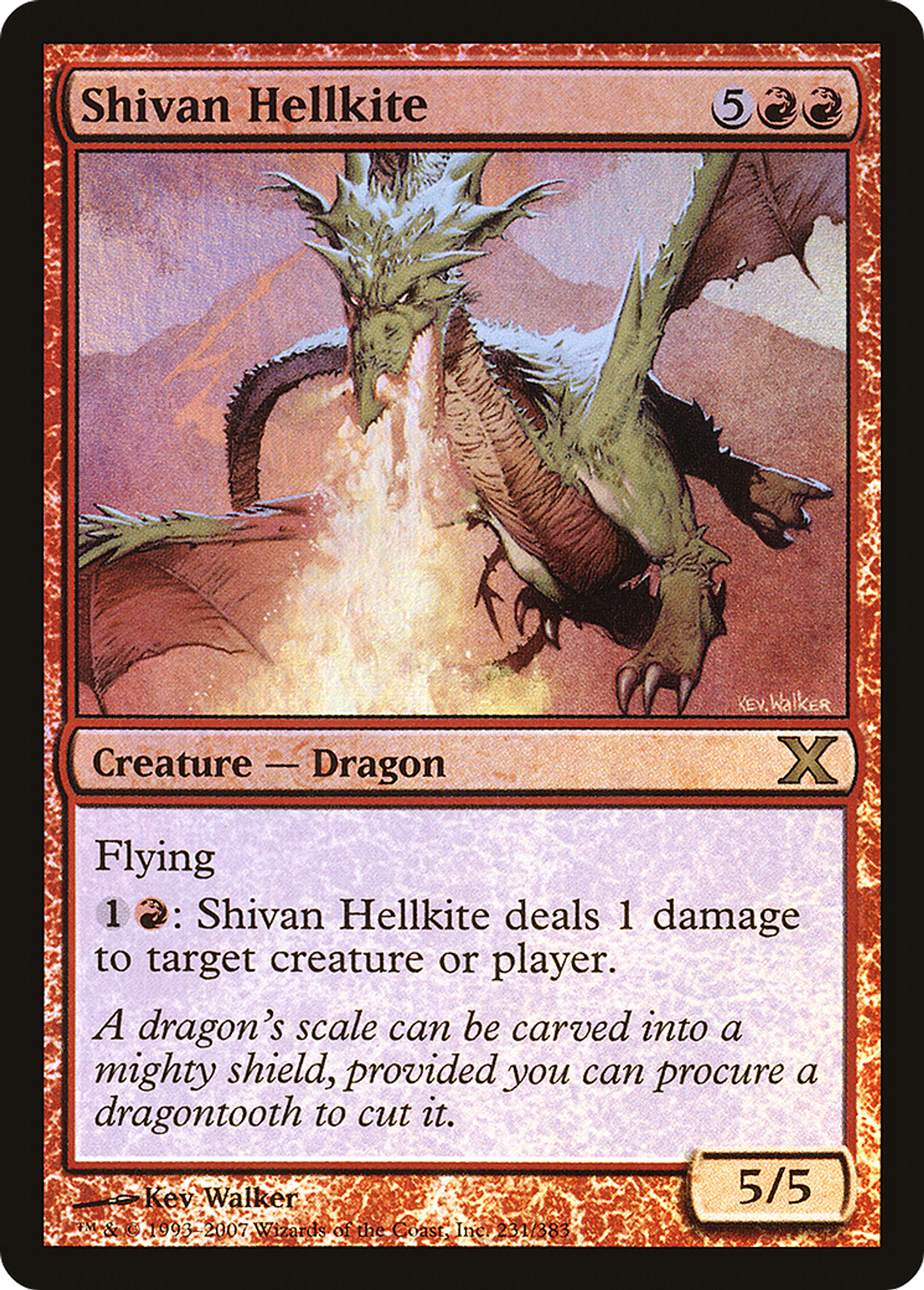 Shivan Hellkite — Tenth Edition — Magic: The Gathering