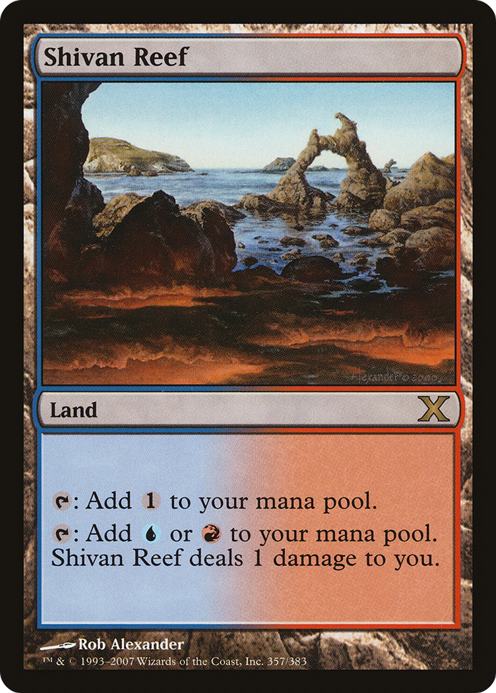 Shivan Reef — Tenth Edition — Magic: The Gathering