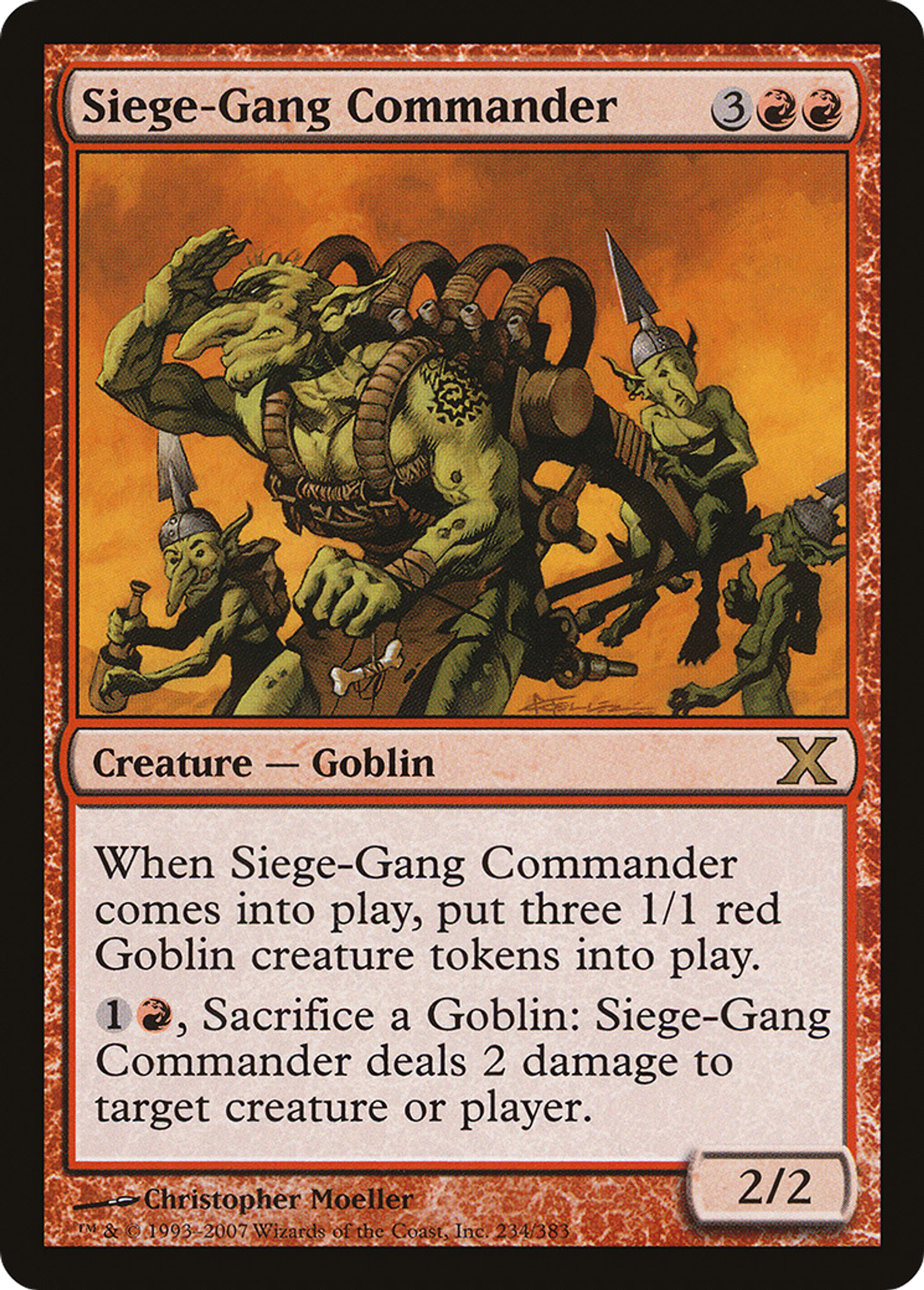 Commandant des assiégeants — Tenth Edition — Magic: The Gathering