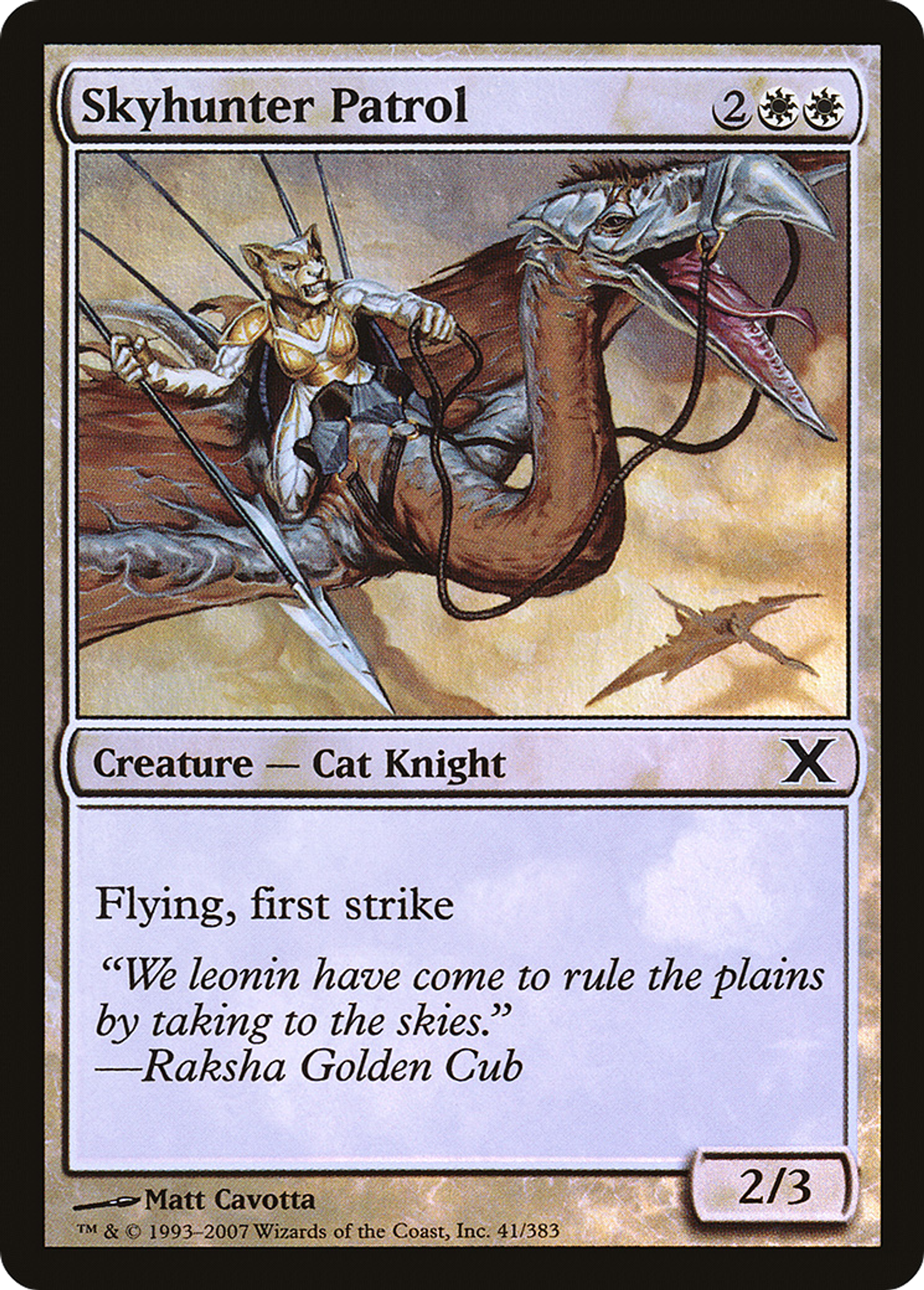 Skyhunter Patrol — Tenth Edition — Magic: The Gathering
