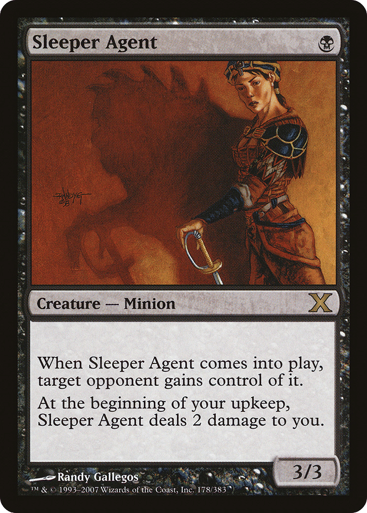 Sleeper Agent — Tenth Edition — Magic: The Gathering