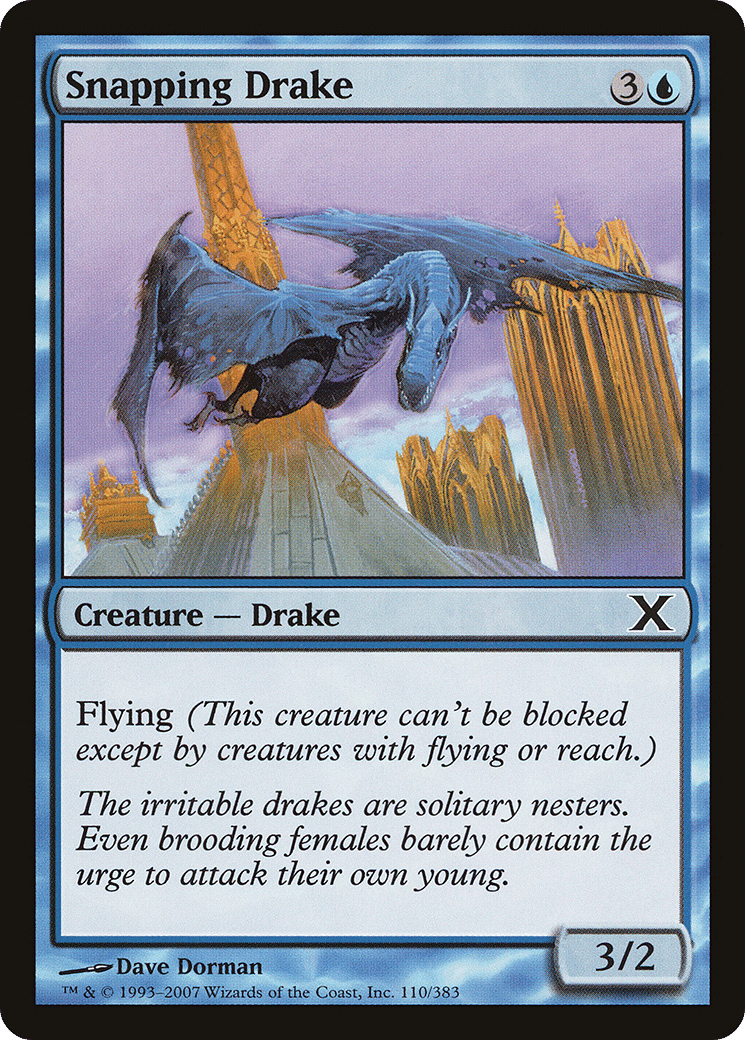 Snapping Drake — Tenth Edition — Magic: The Gathering