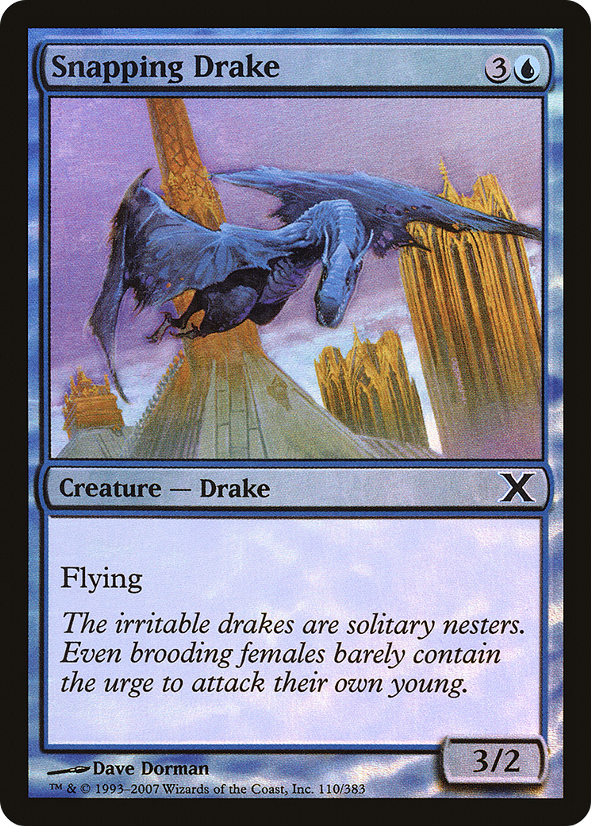 Snapping Drake — Tenth Edition — Magic: The Gathering
