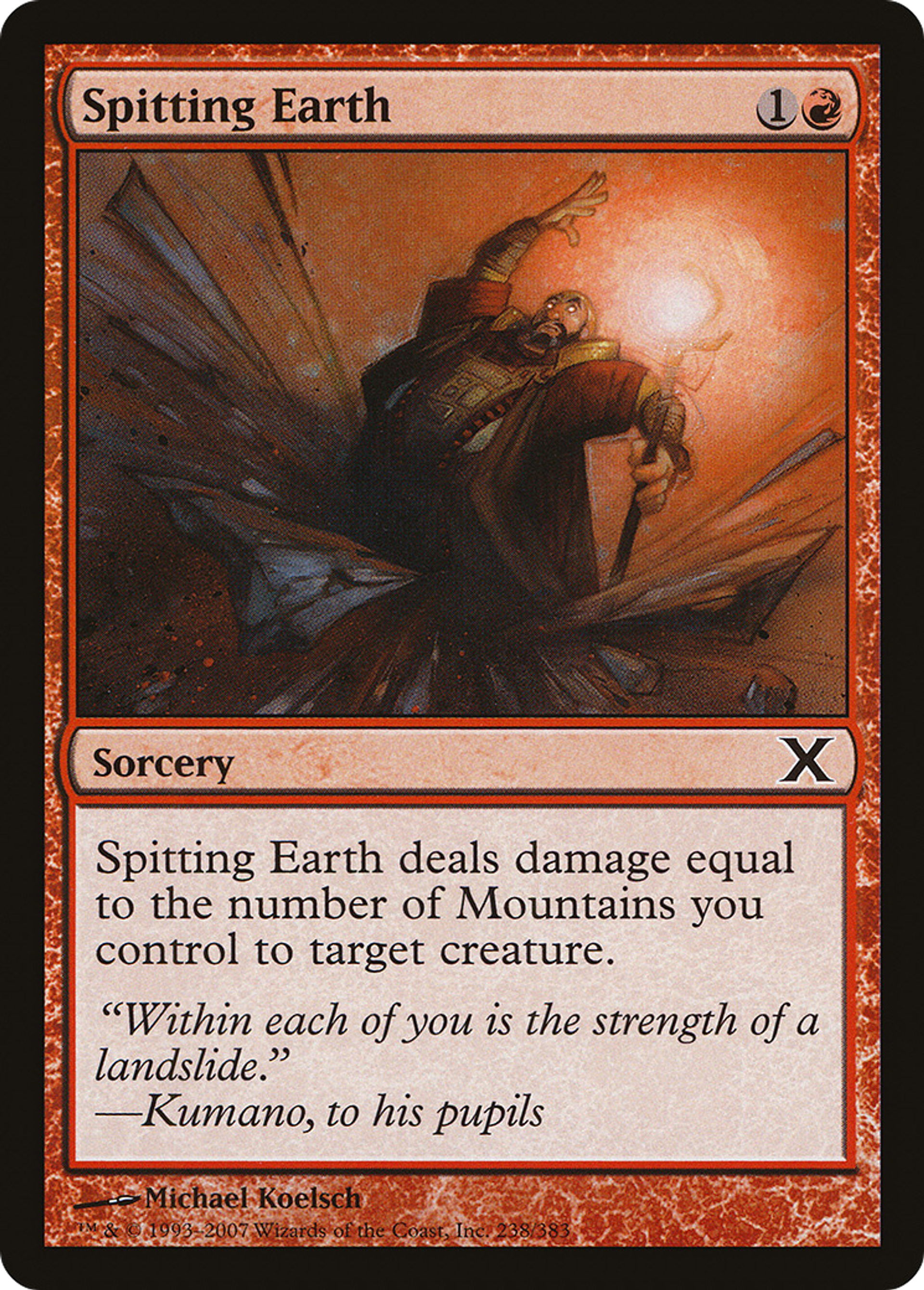 Spitting Earth — Tenth Edition — Magic: The Gathering