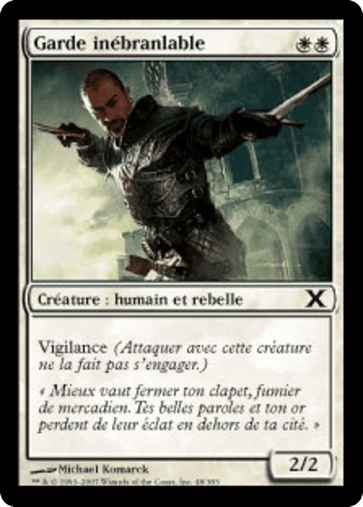 Garde inébranlable — Tenth Edition — Magic: The Gathering