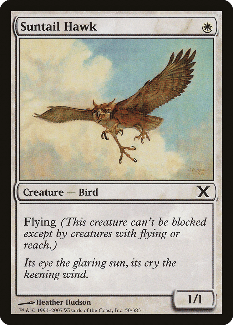Suntail Hawk — Tenth Edition — Magic: The Gathering