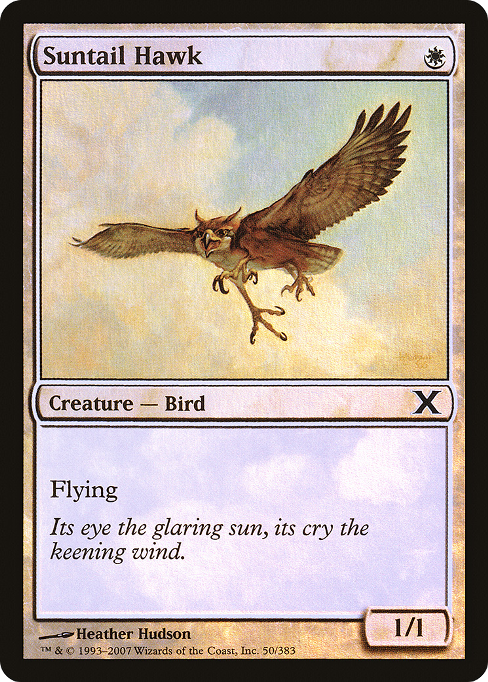 Suntail Hawk — Tenth Edition — Magic: The Gathering
