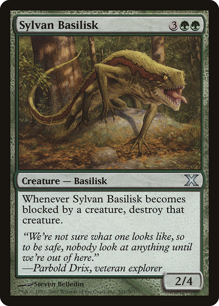 Sylvan Basilisk — Tenth Edition — Magic: The Gathering