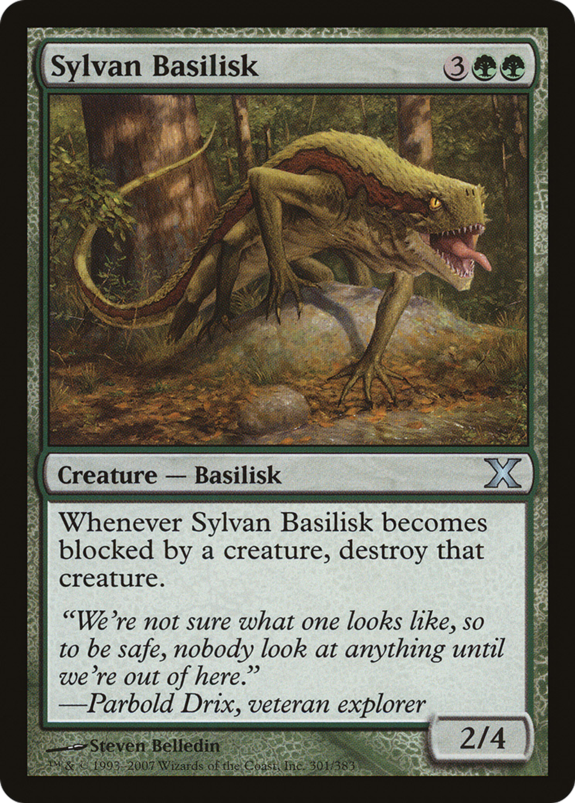 Sylvan Basilisk — Tenth Edition — Magic: The Gathering