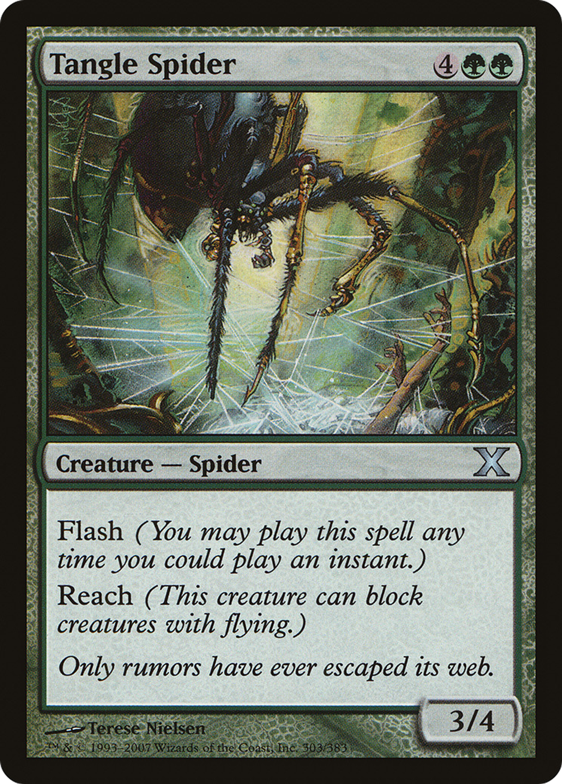 Tangle Spider — Tenth Edition — Magic: The Gathering