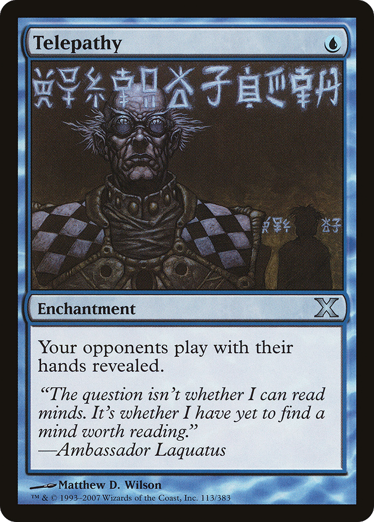 Telepathy — Tenth Edition — Magic: The Gathering