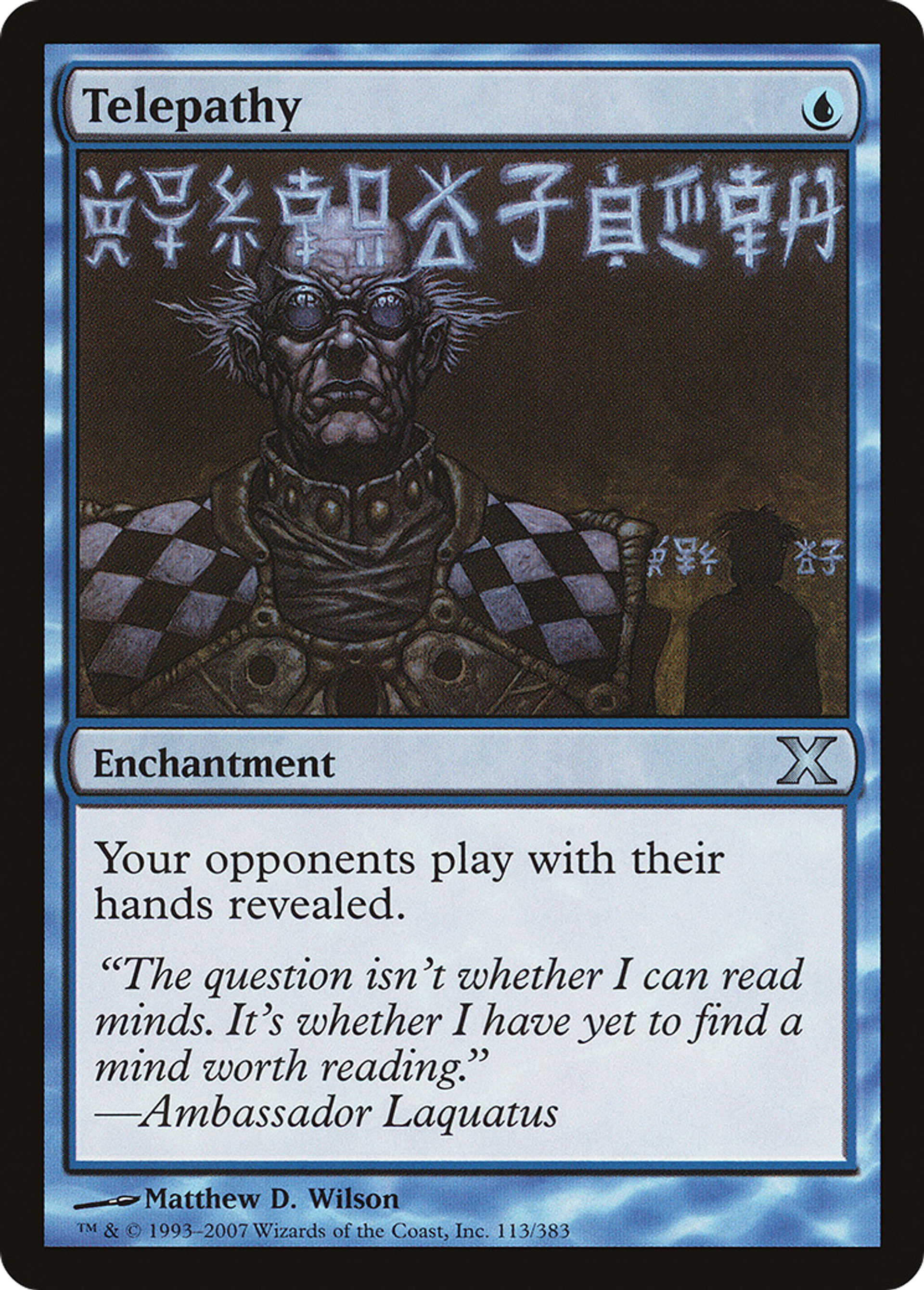 Telepathy — Tenth Edition — Magic: The Gathering
