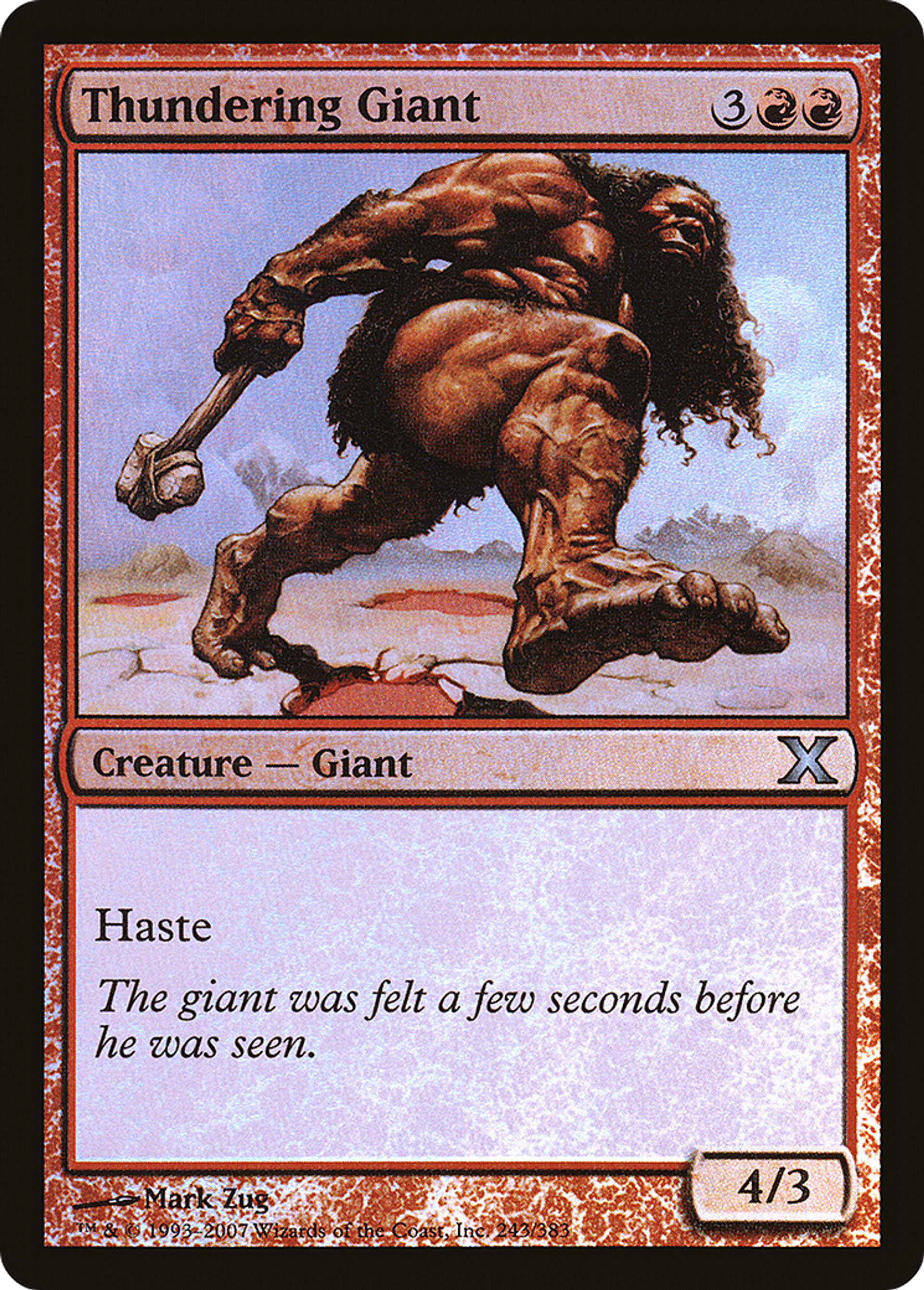 Thundering Giant — Tenth Edition — Magic: The Gathering