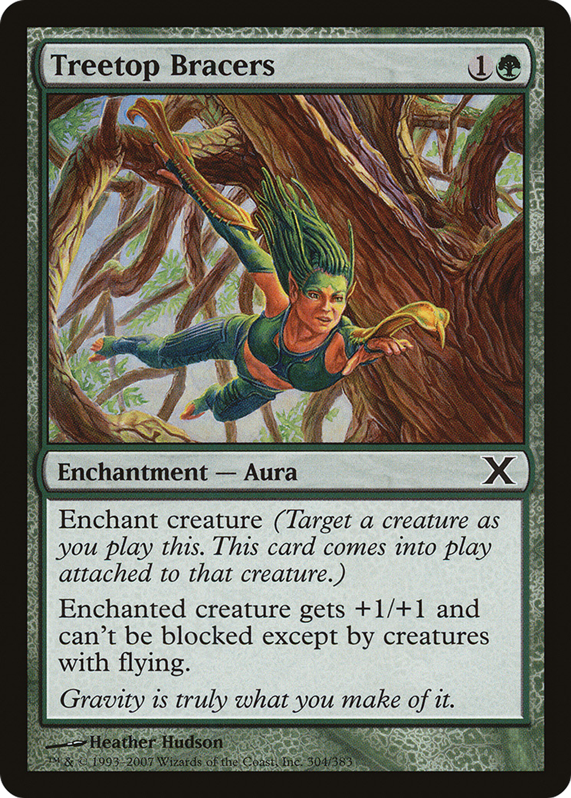 Treetop Bracers — Tenth Edition — Magic: The Gathering