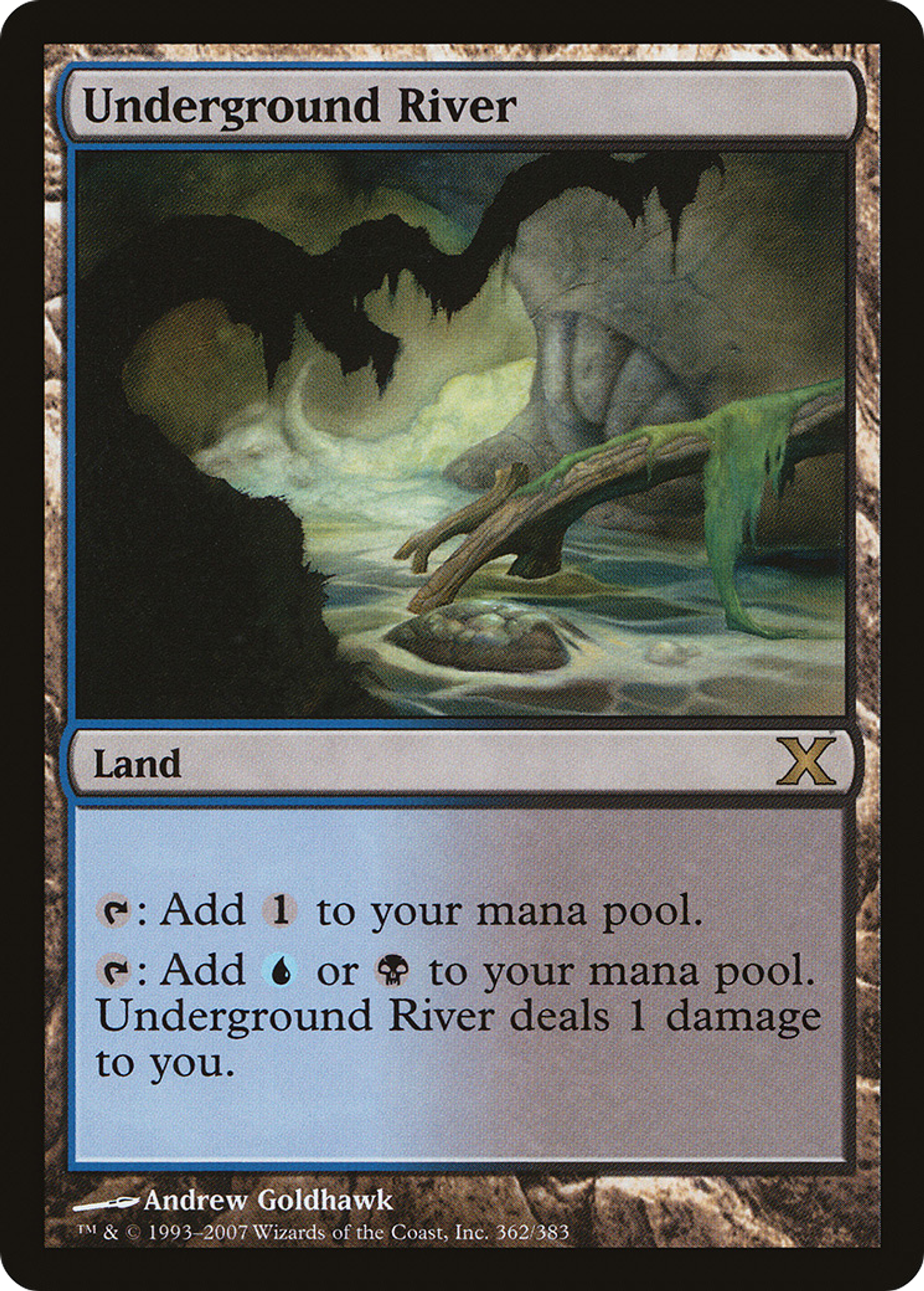 Underground River — Tenth Edition — Magic: The Gathering