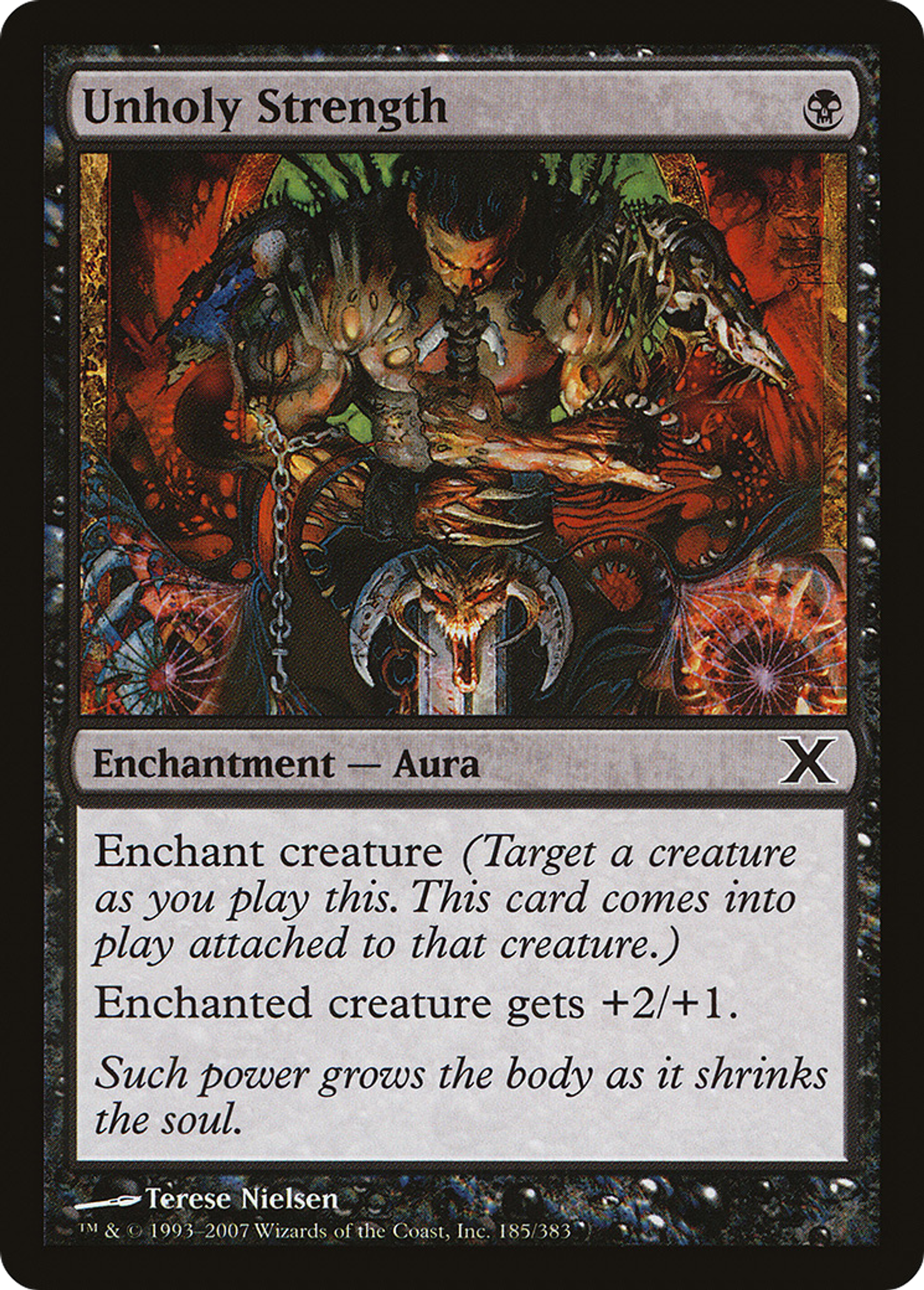 Unholy Strength — Tenth Edition — Magic: The Gathering