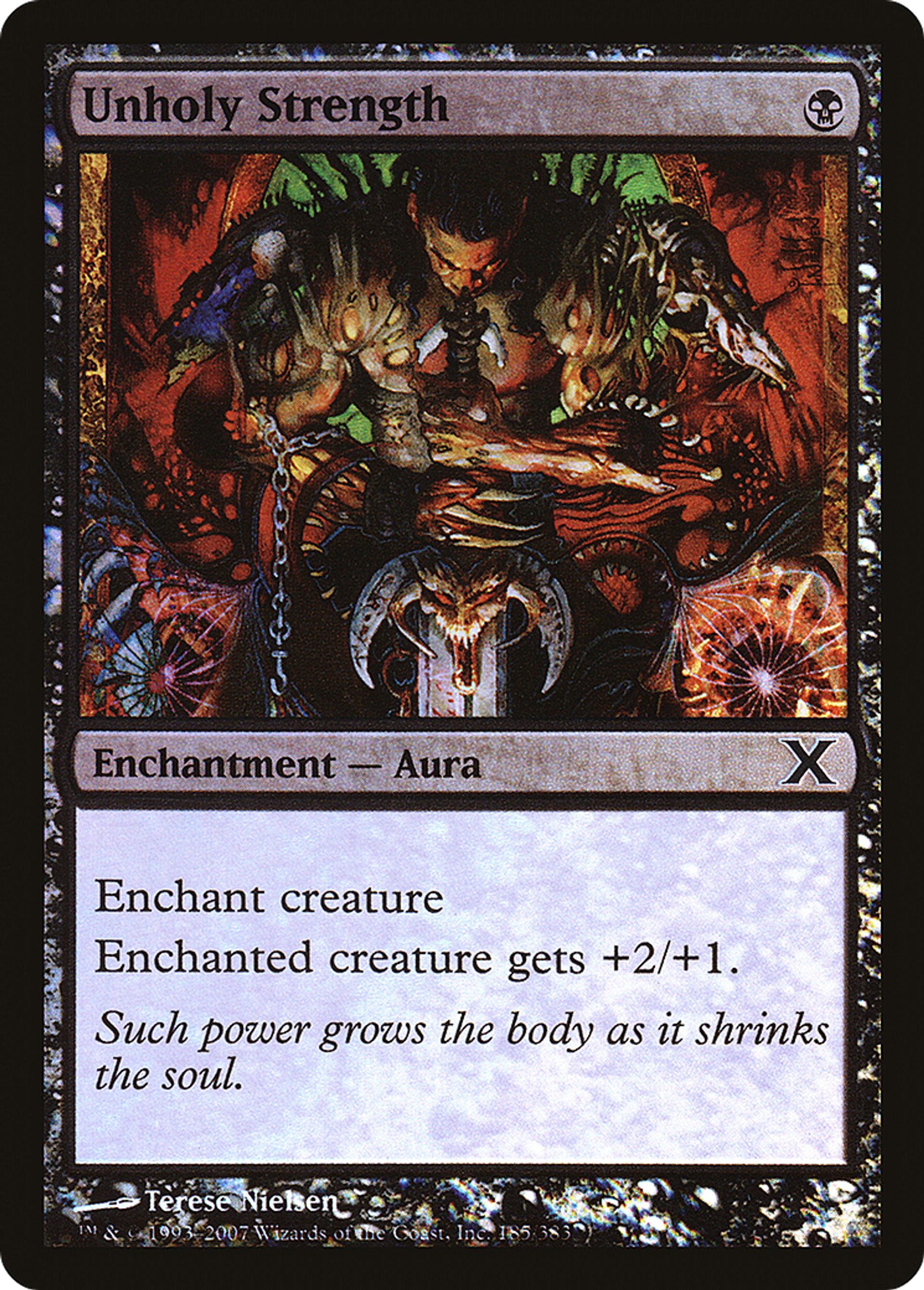 Unholy Strength — Tenth Edition — Magic: The Gathering