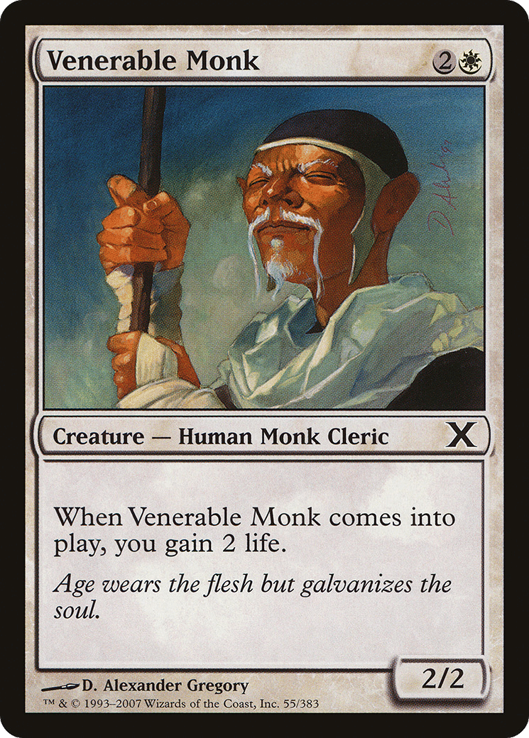 Venerable Monk — Tenth Edition — Magic: The Gathering