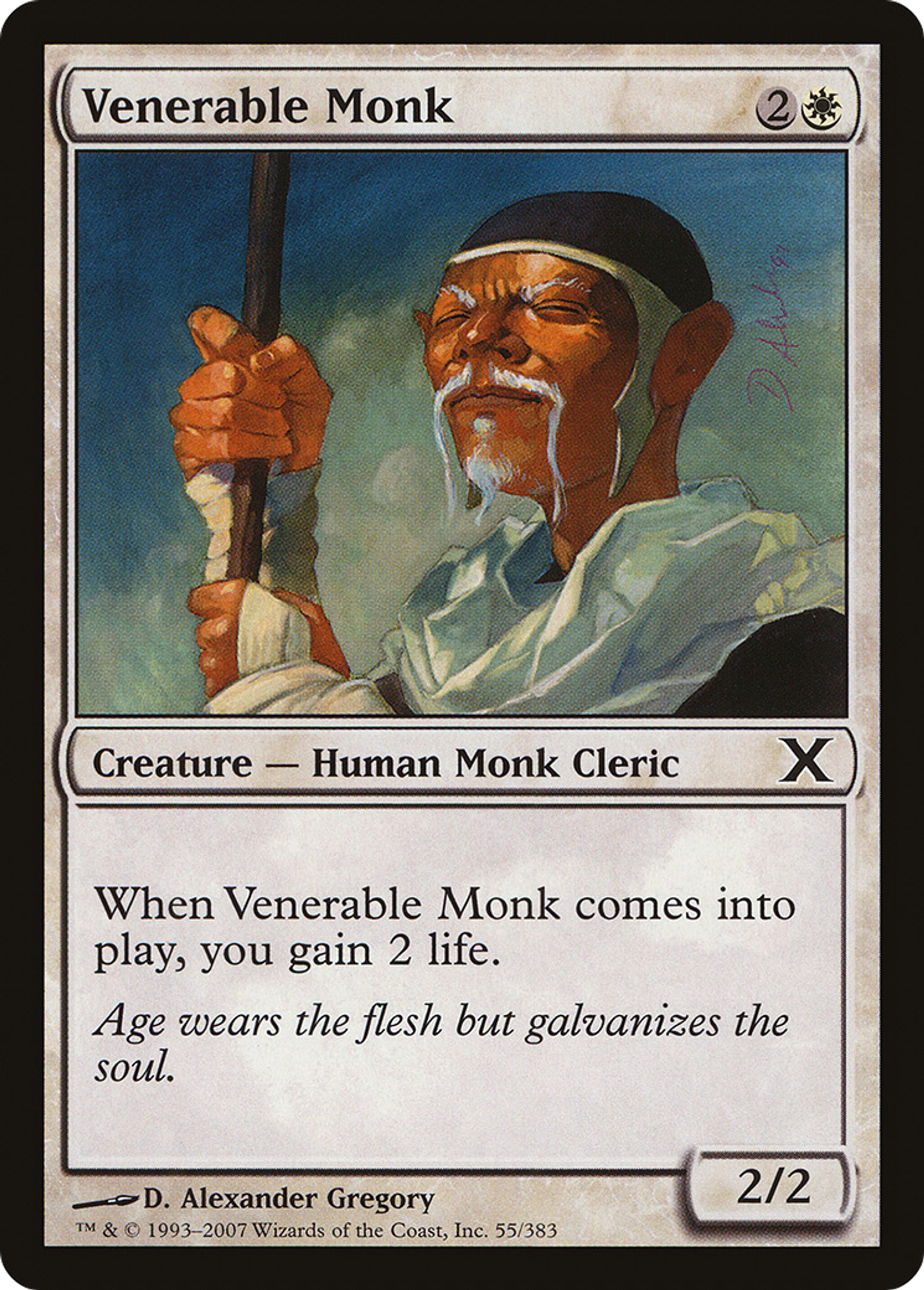 Venerable Monk — Tenth Edition — Magic: The Gathering