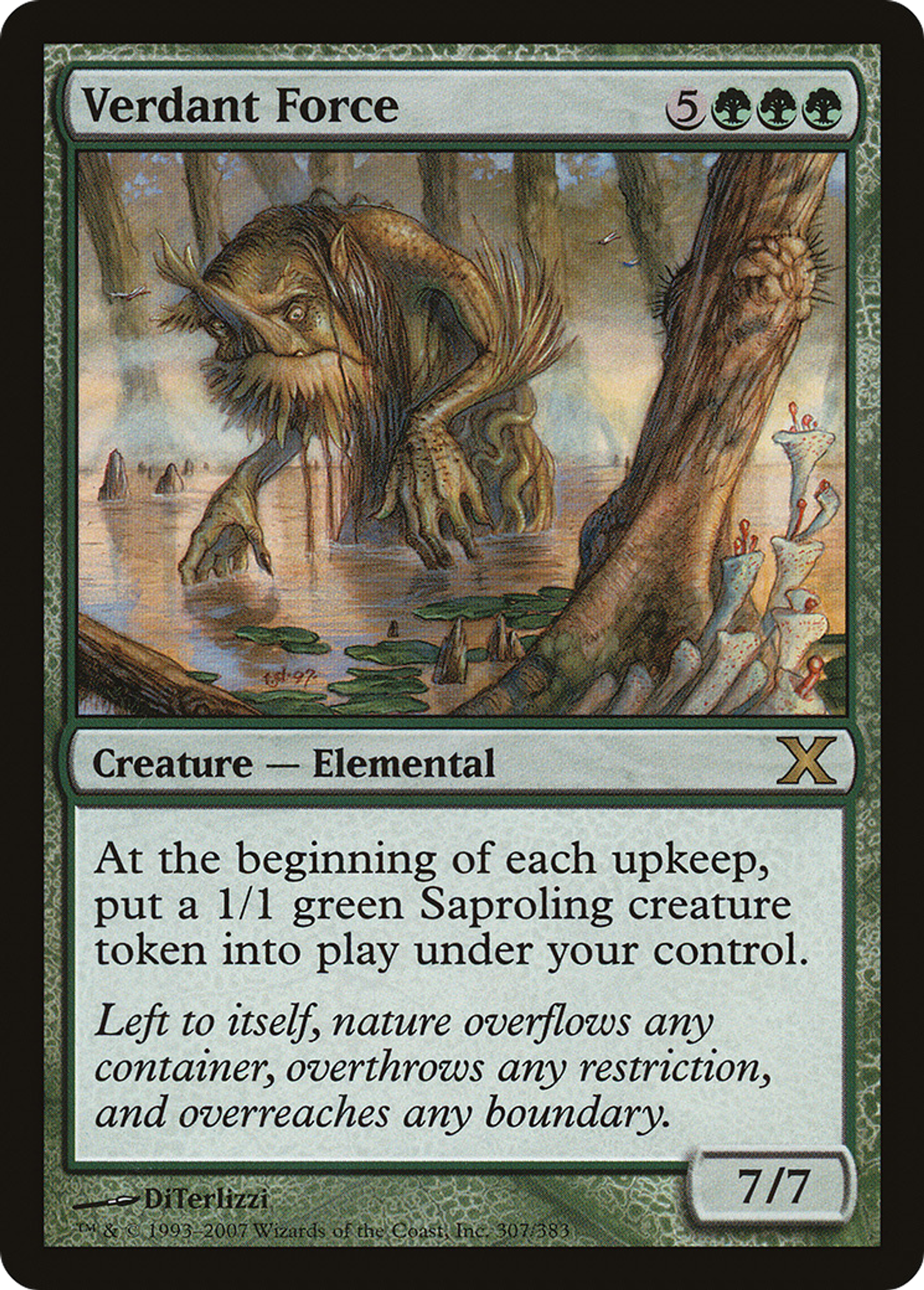 Verdant Force — Tenth Edition — Magic: The Gathering