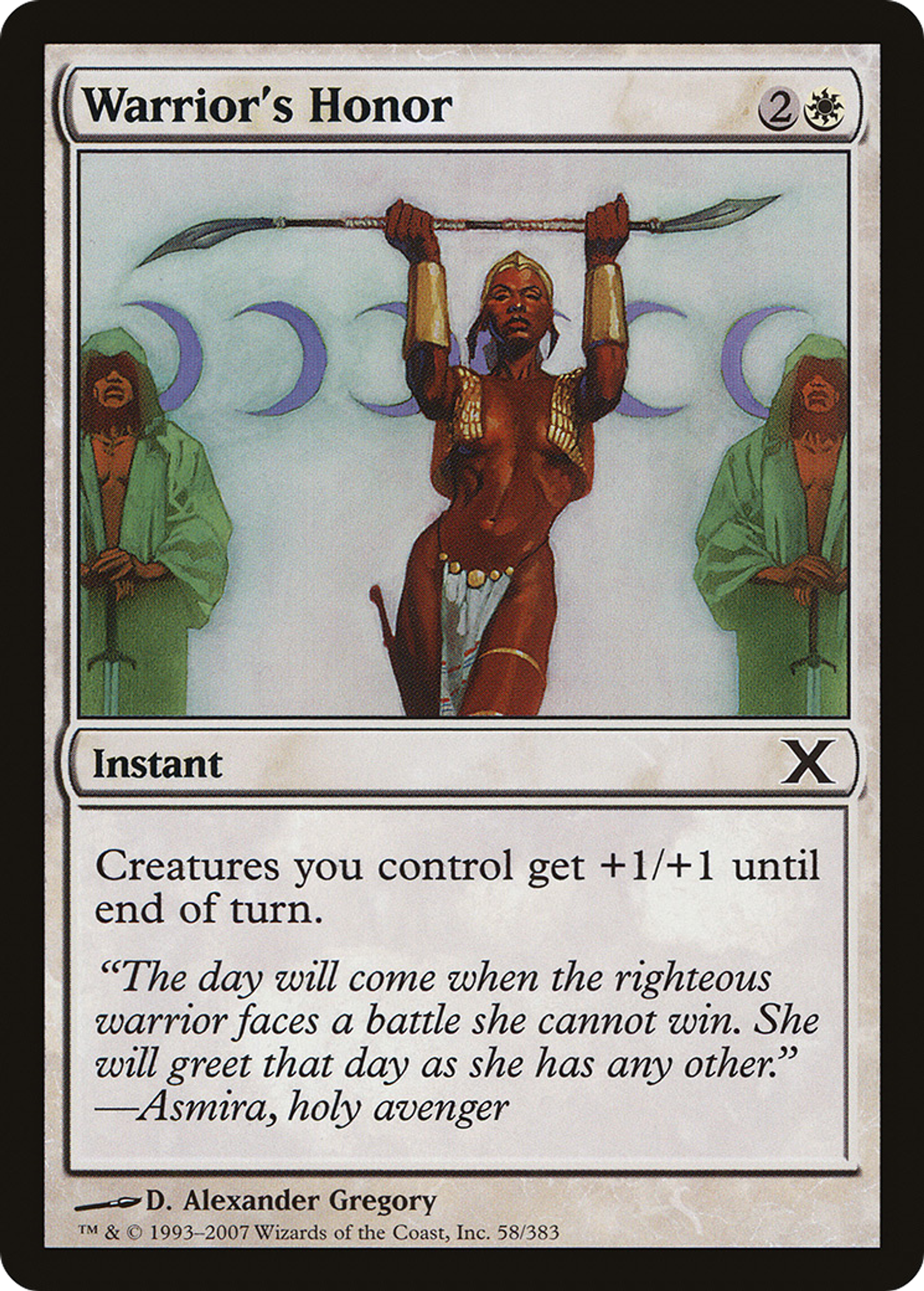 Warrior's Honor — Tenth Edition — Magic: The Gathering